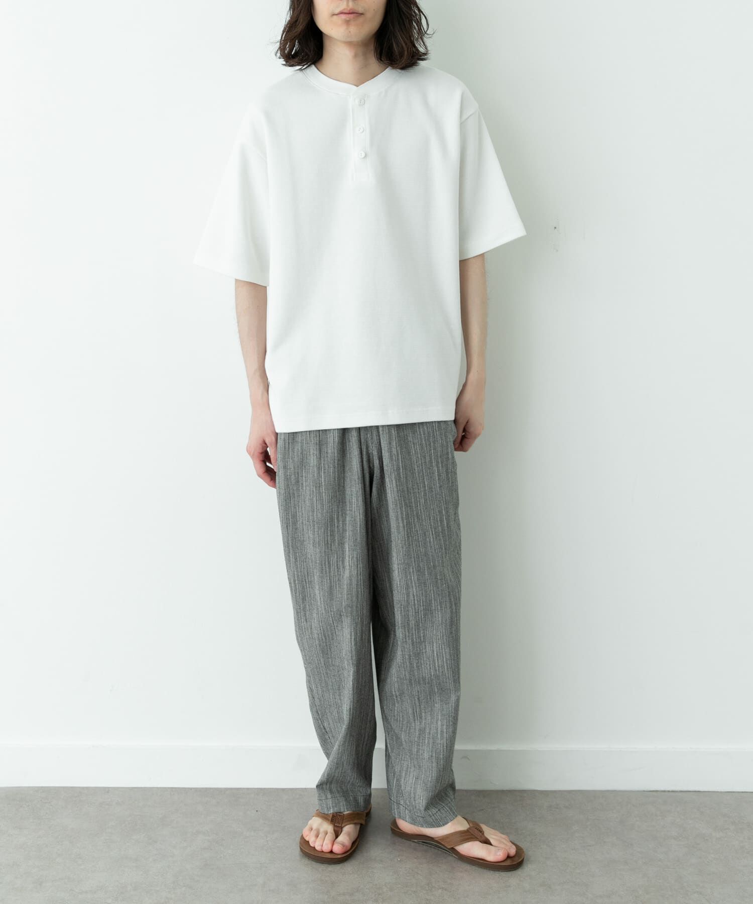 Sonny Label 「ワッフルヘンリーネックTシャツ」|Tシャツ・カットソー|