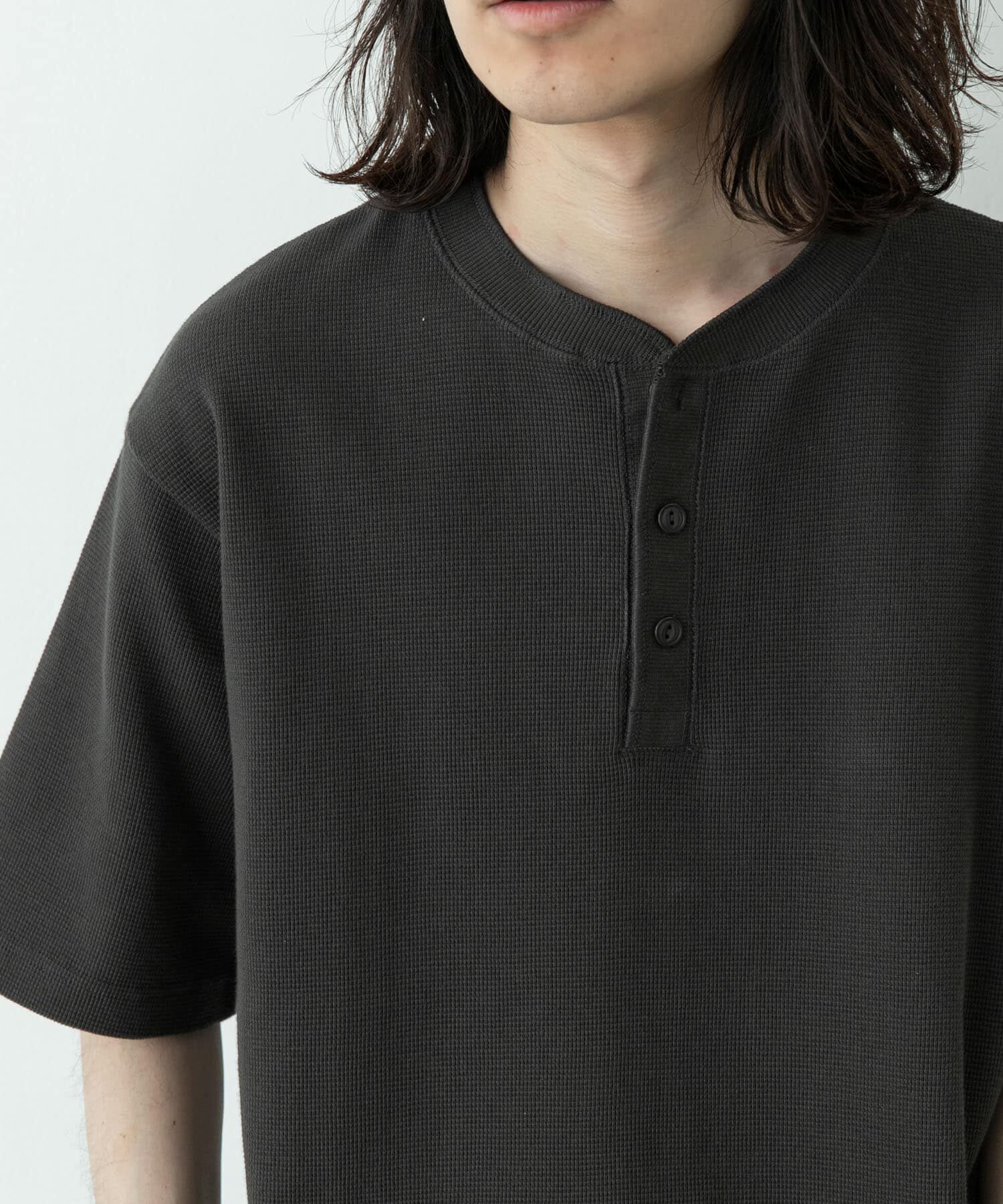 Sonny Label 「ワッフルヘンリーネックTシャツ」|Tシャツ・カットソー|