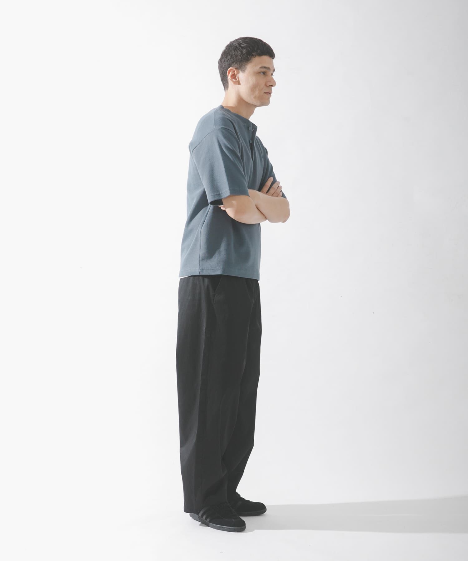 Sonny Label 「ワッフルヘンリーネックTシャツ」|Tシャツ・カットソー|