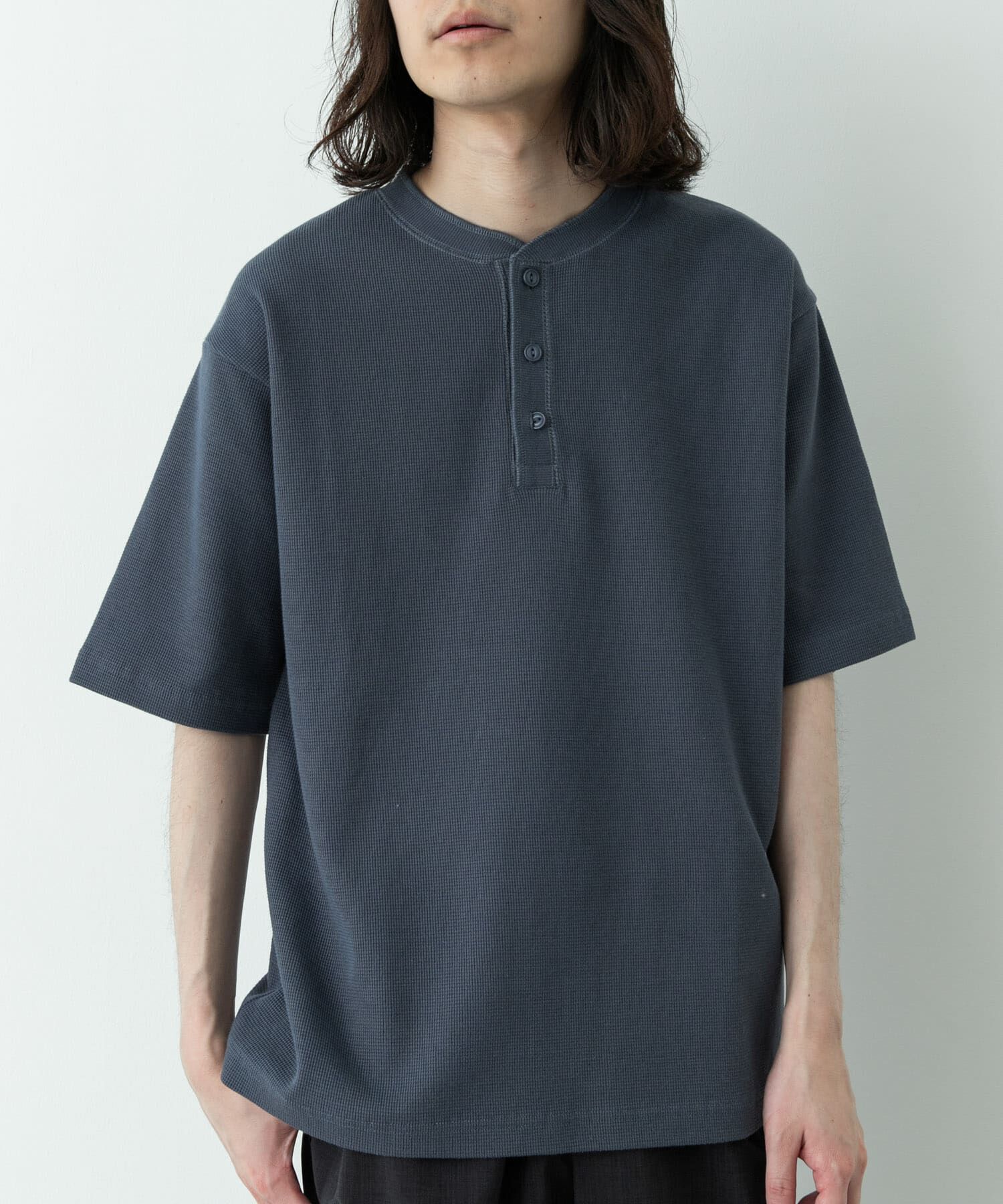 Sonny Label 「ワッフルヘンリーネックTシャツ」|Tシャツ・カットソー|