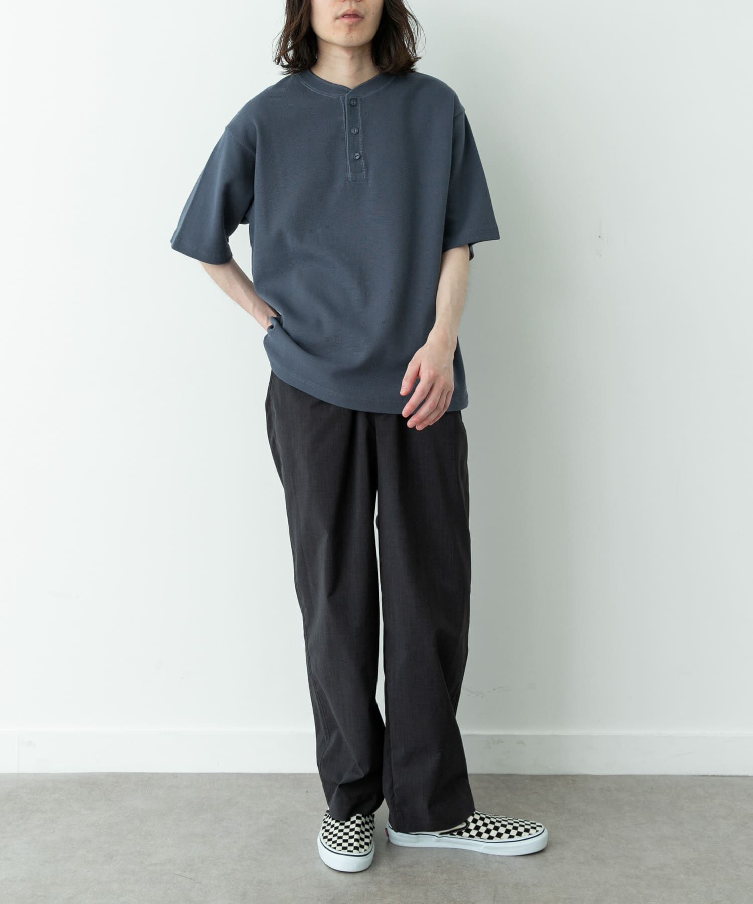 Sonny Label 「ワッフルヘンリーネックTシャツ」|Tシャツ・カットソー|