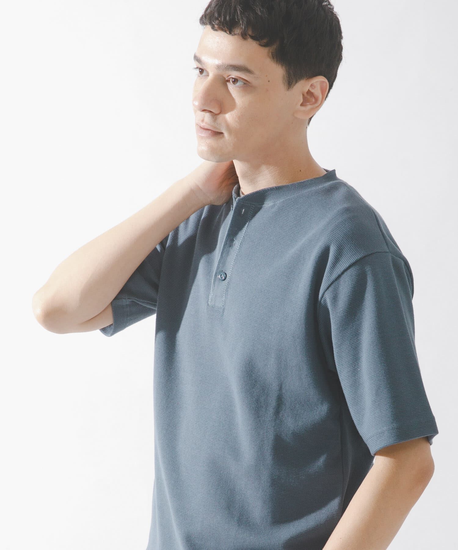Sonny Label 「ワッフルヘンリーネックTシャツ」|Tシャツ・カットソー|