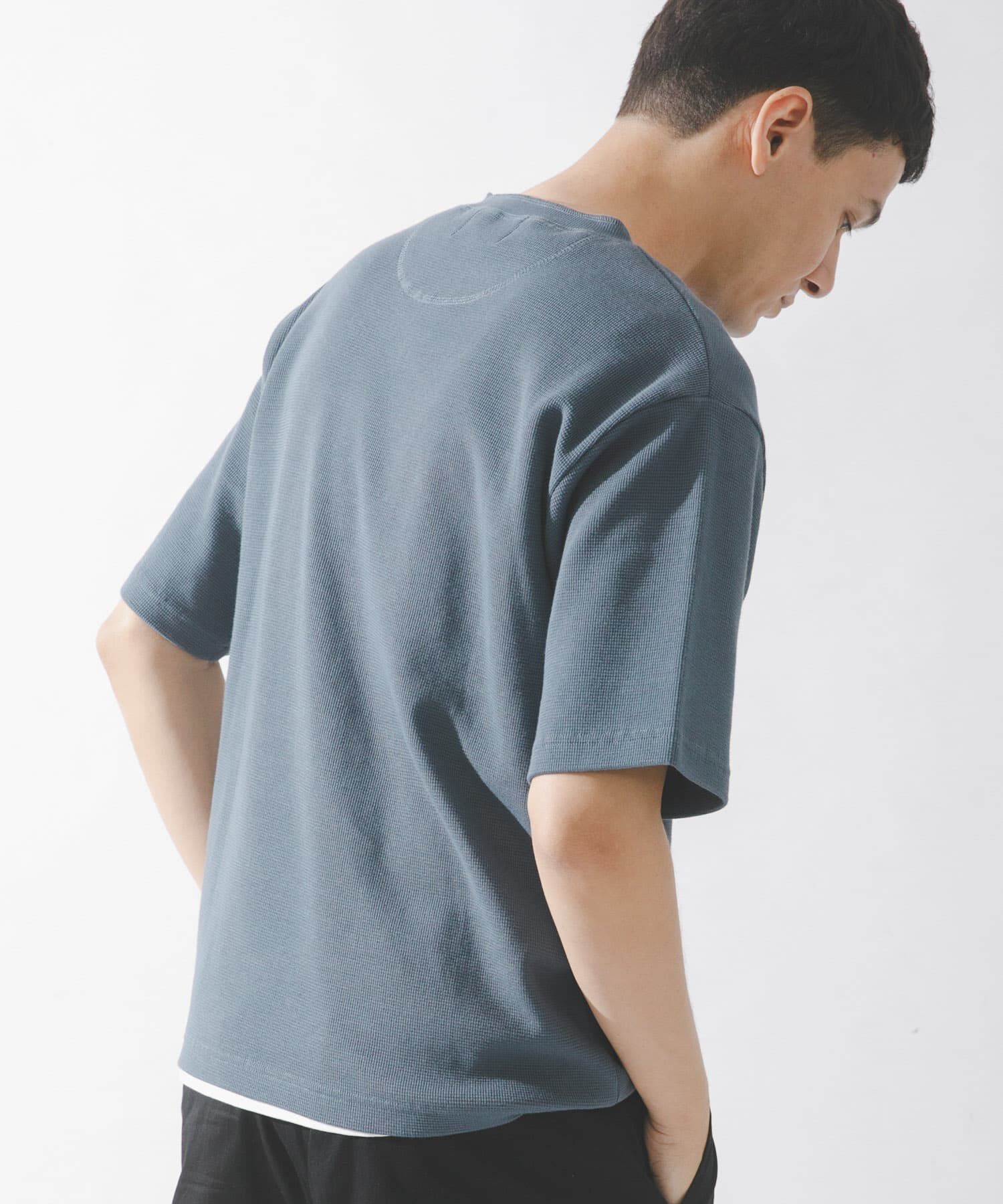 Sonny Label 「ワッフルヘンリーネックTシャツ」|Tシャツ・カットソー|