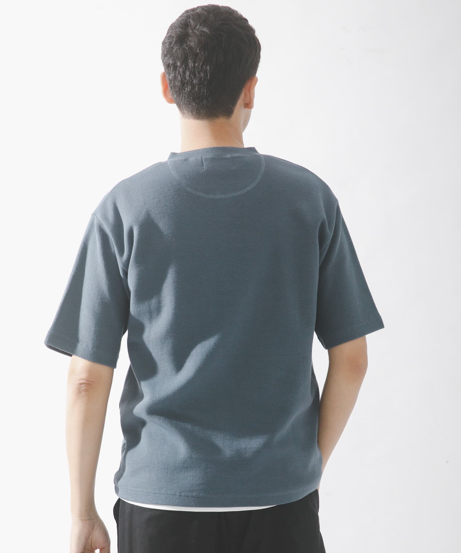 Sonny Label 「ワッフルヘンリーネックTシャツ」|Tシャツ・カットソー|