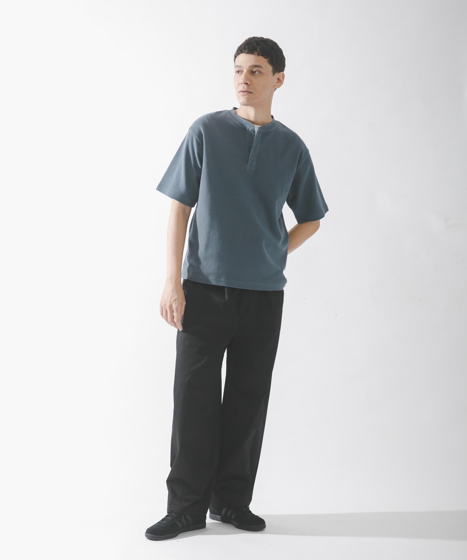 Sonny Label 「ワッフルヘンリーネックTシャツ」|Tシャツ・カットソー|