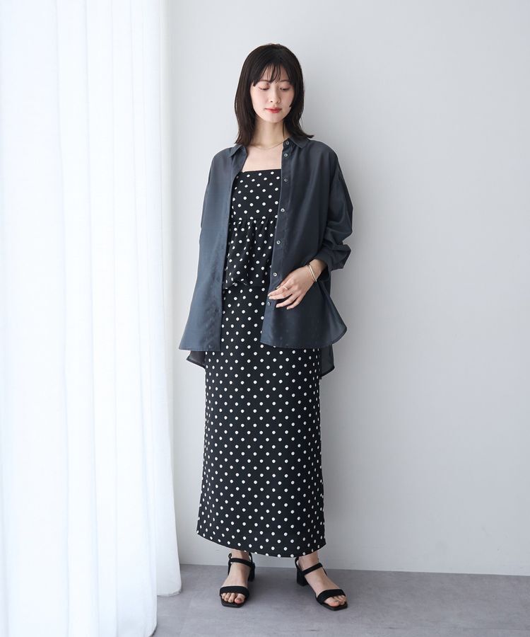 YECCA VECCA「バック釦シアーシャツ」|シャツ・ブラウス|