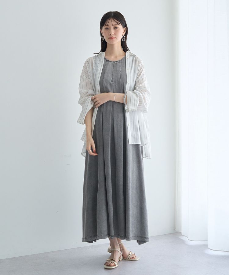YECCA VECCA「バック釦シアーシャツ」|シャツ・ブラウス|