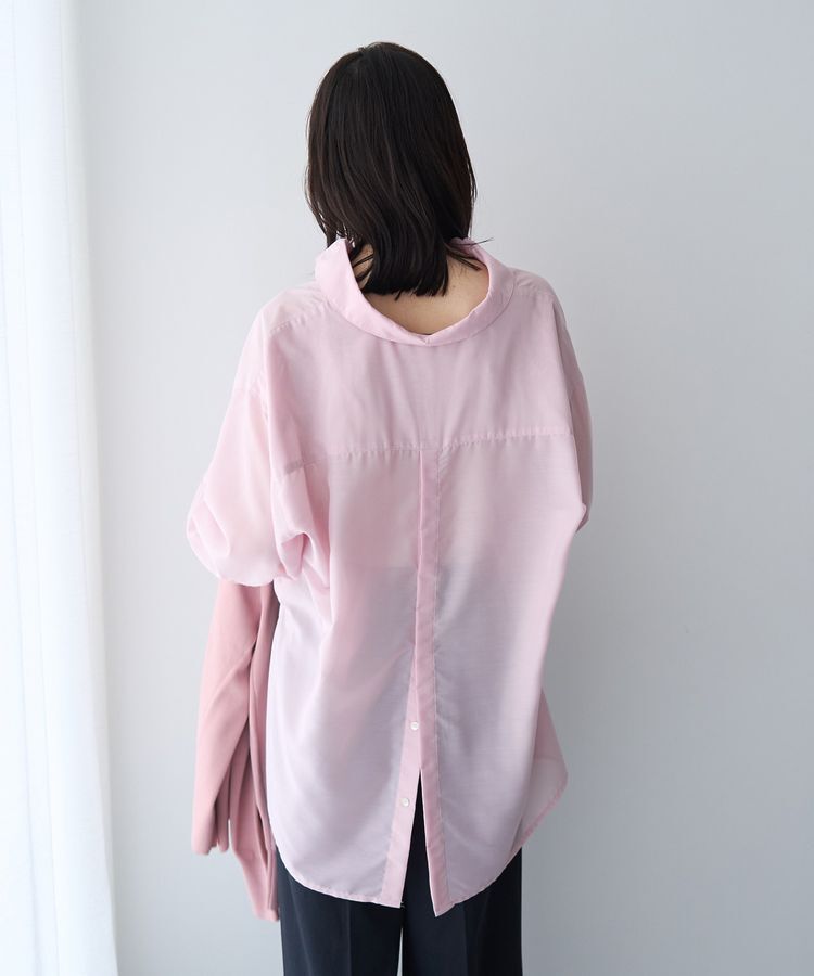 YECCA VECCA「バック釦シアーシャツ」|シャツ・ブラウス|