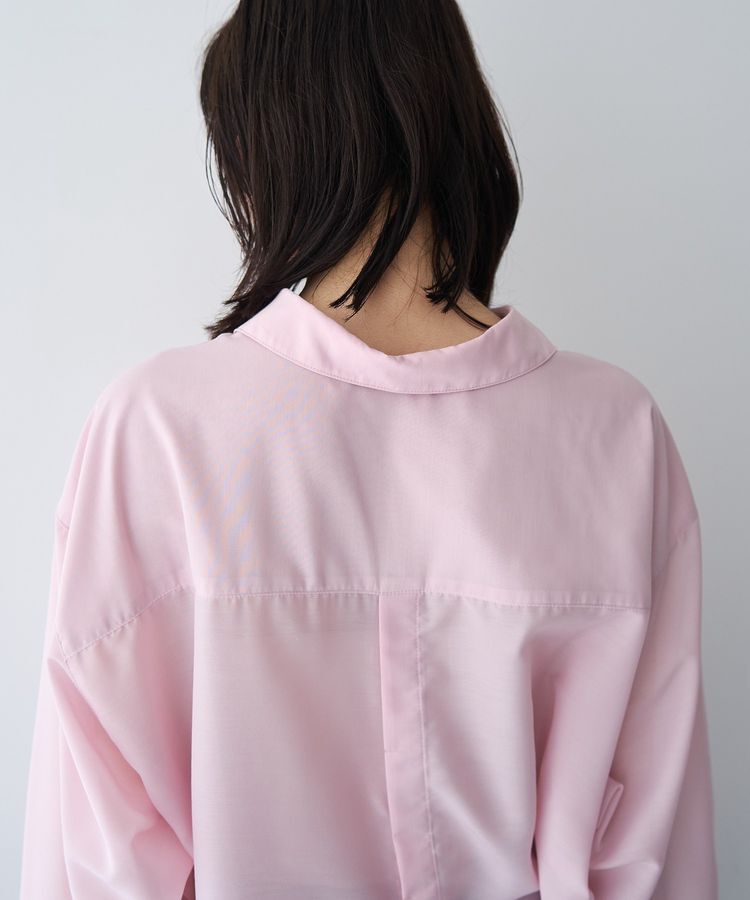 YECCA VECCA「バック釦シアーシャツ」|シャツ・ブラウス|