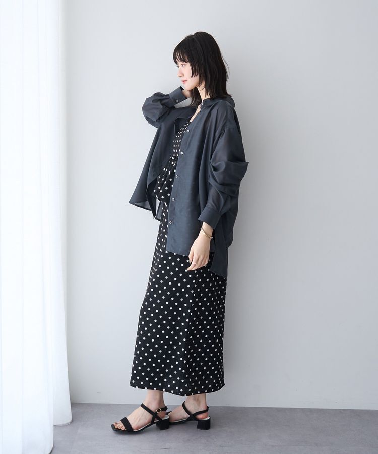 YECCA VECCA「バック釦シアーシャツ」|シャツ・ブラウス|