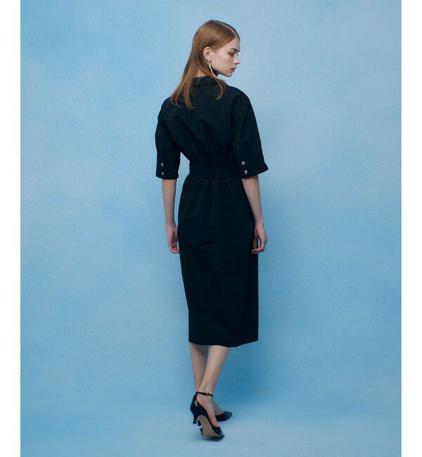 LOULOU WILLOUGHBY「【LOULOU WILLOUGHBY】ナイロンコットンクロスシャツワンピース」|ワンピース|