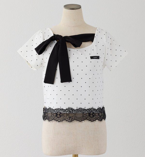  「【Lace Collection】裾レースリボンTee」|プルオーバー|