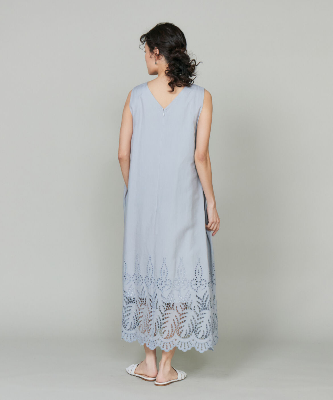 la veille by SUPERIOR CLOSET「ボーラ―刺繍ワンピース　」|ワンピース|