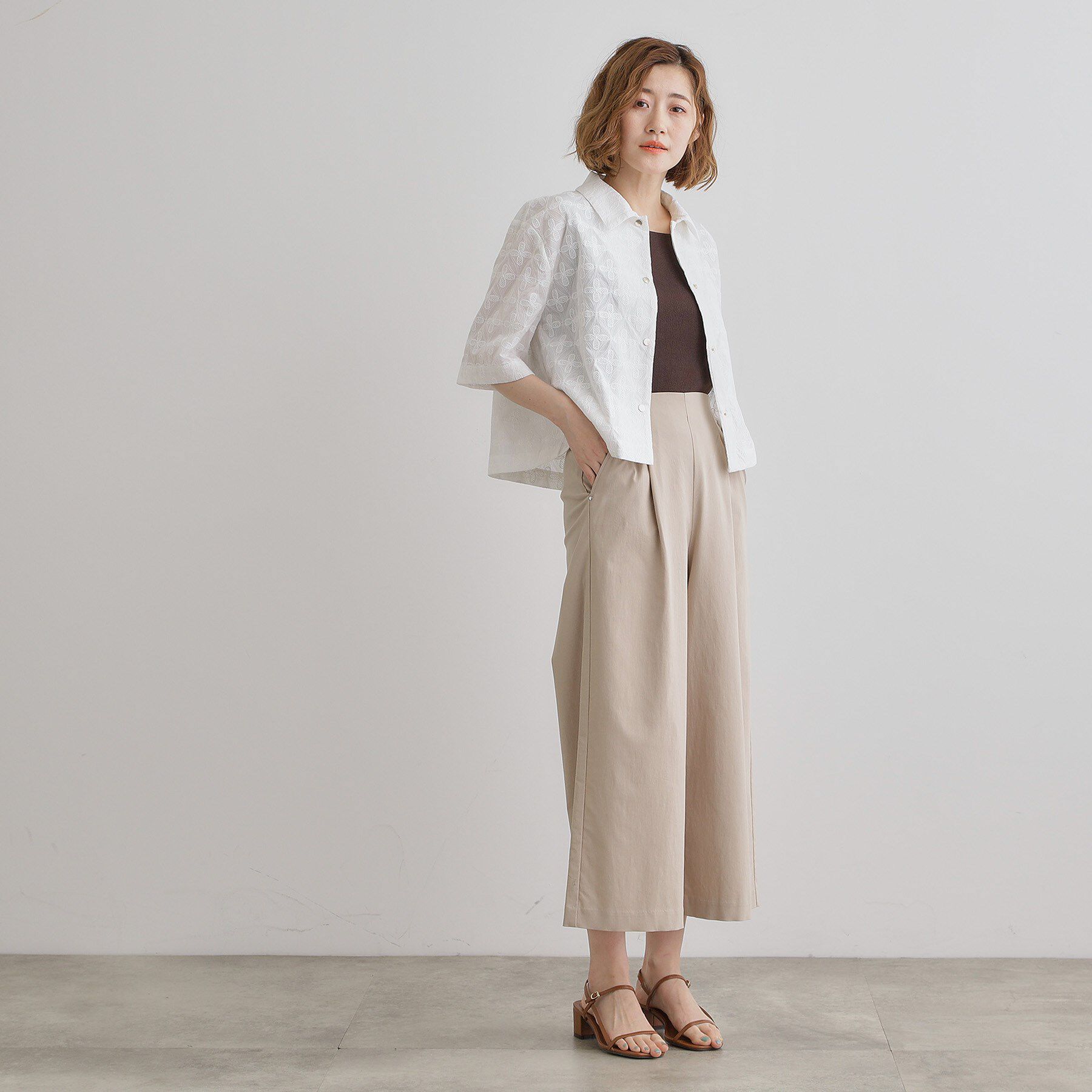grove「サマーハイパーストレッチワイドパンツ」|その他|
