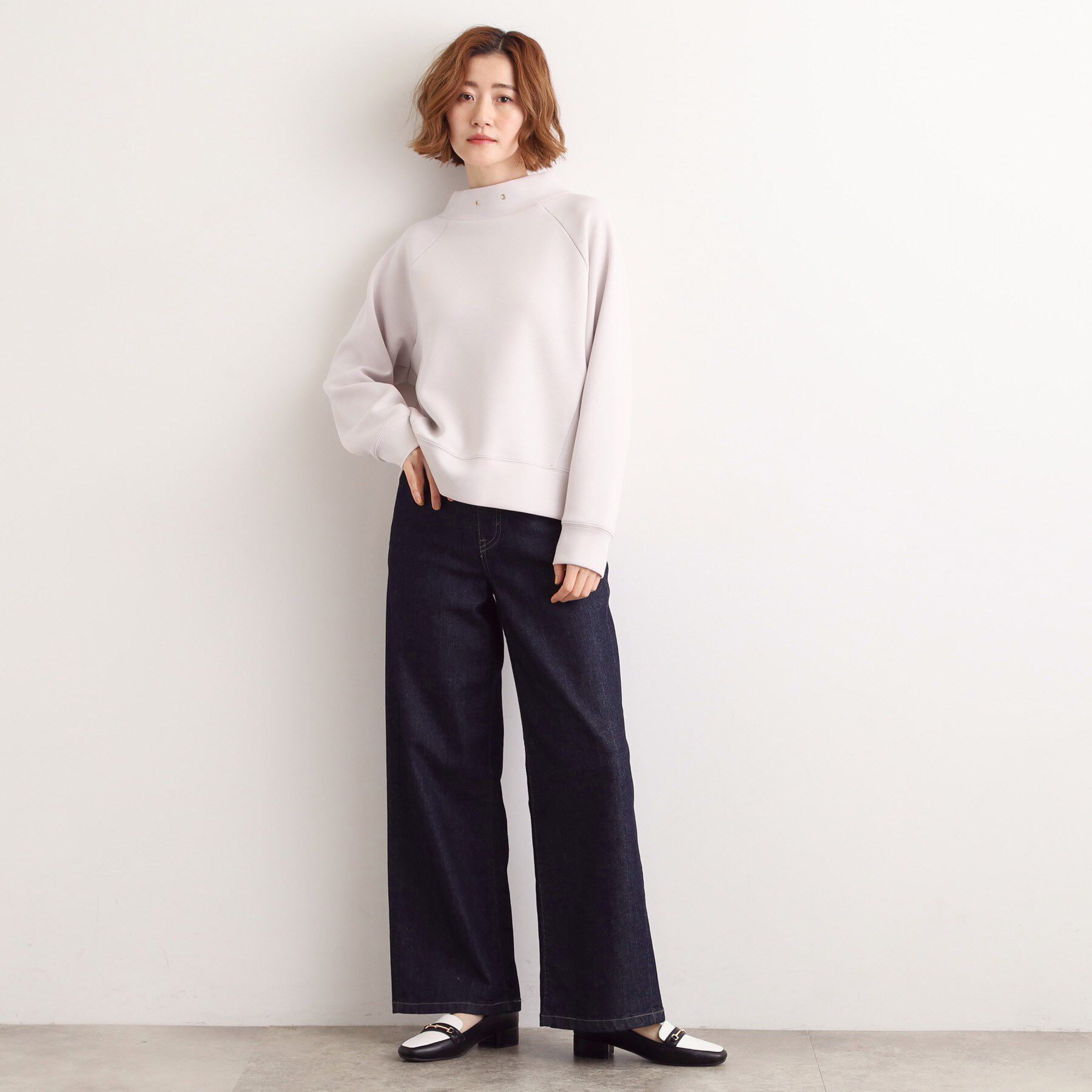 grove「モックネックダンボールスウェット」|パーカー|