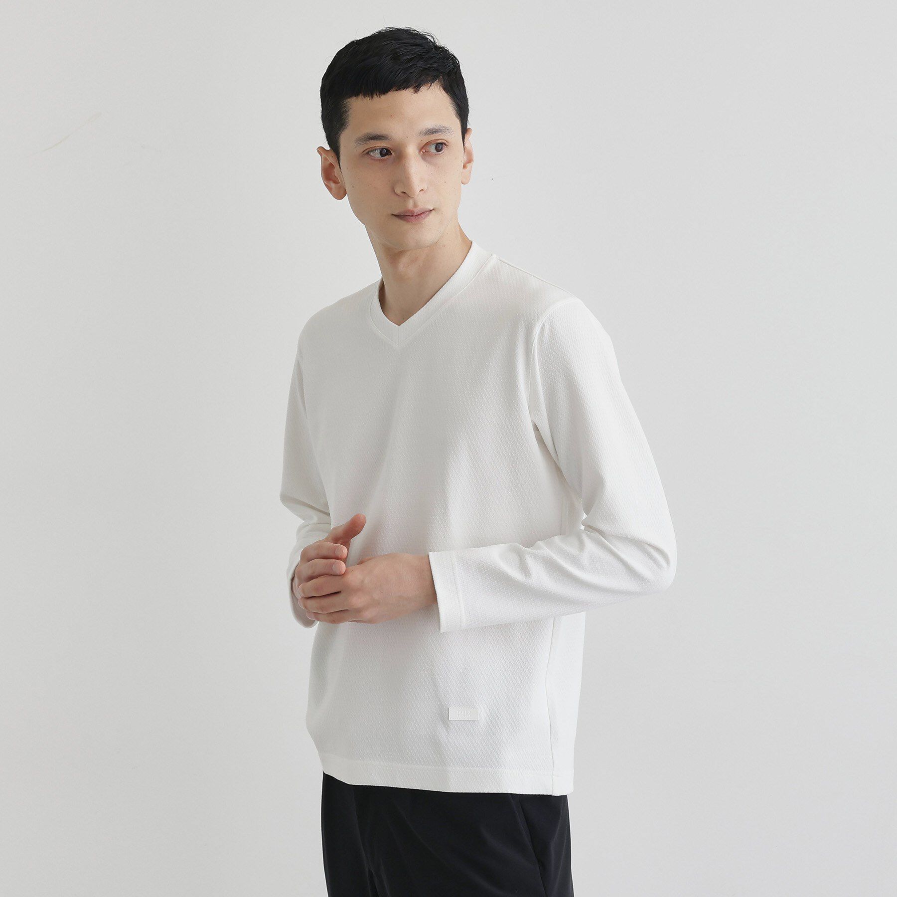 TAKEO KIKUCHI「【尾州織】ブリスタ Vネック カットソー」|Tシャツ・カットソー|
