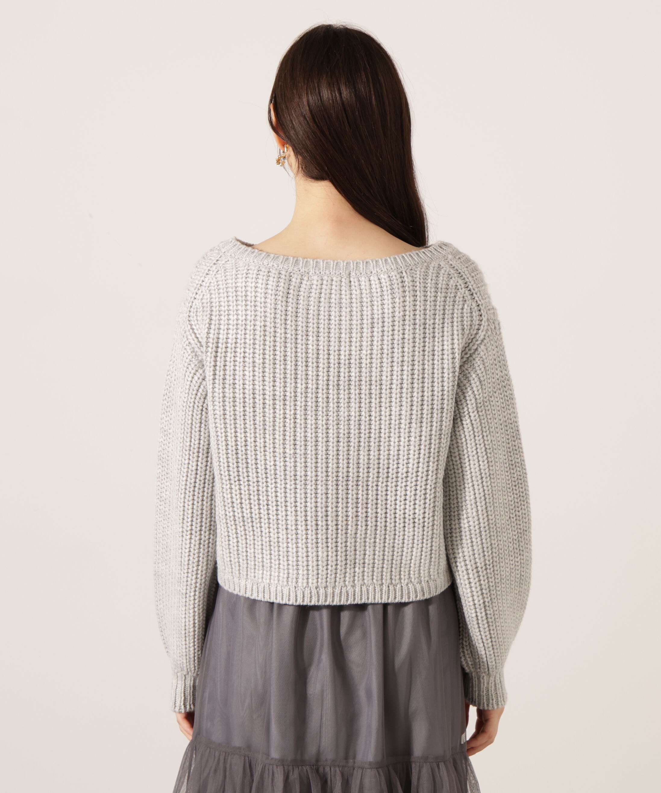 PROPORTION BODY DRESSING「ビジュー付畔ニット　25AW」|ニット・セーター|