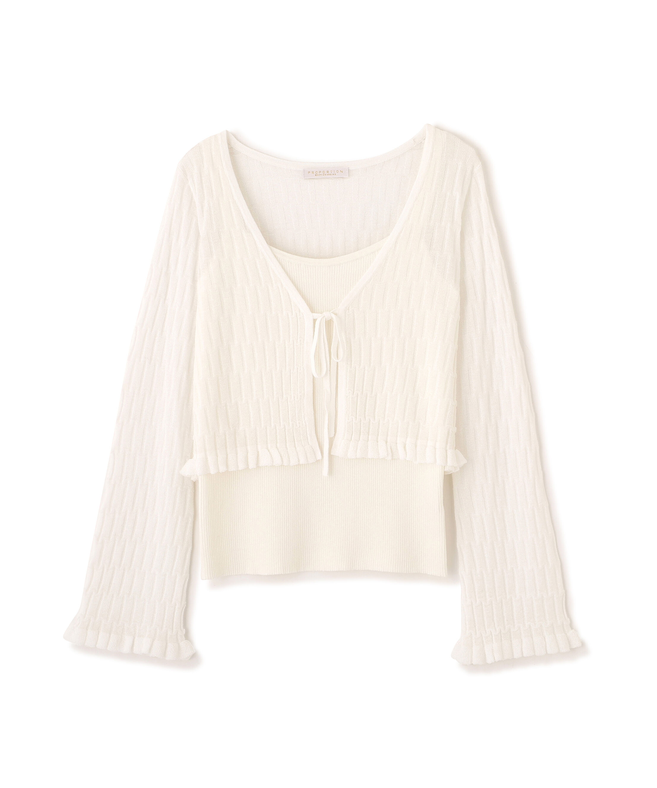 PROPORTION BODY DRESSING「ラメシアーニットアンサンブル 26SS」|ニット・セーター|