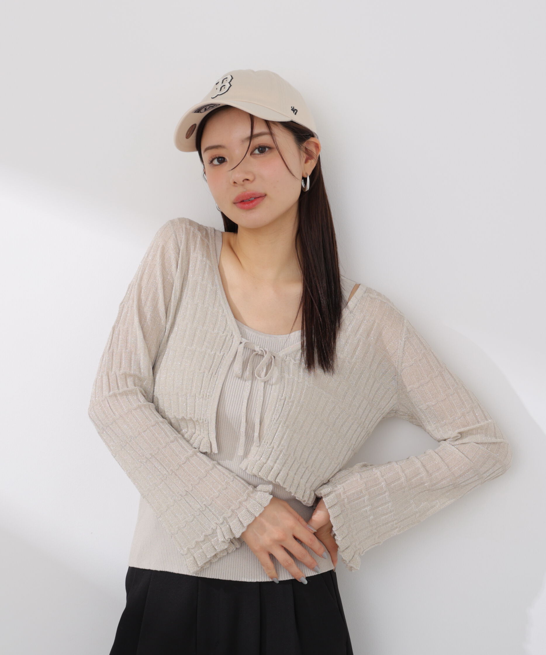 PROPORTION BODY DRESSING「ラメシアーニットアンサンブル 26SS」|ニット・セーター|