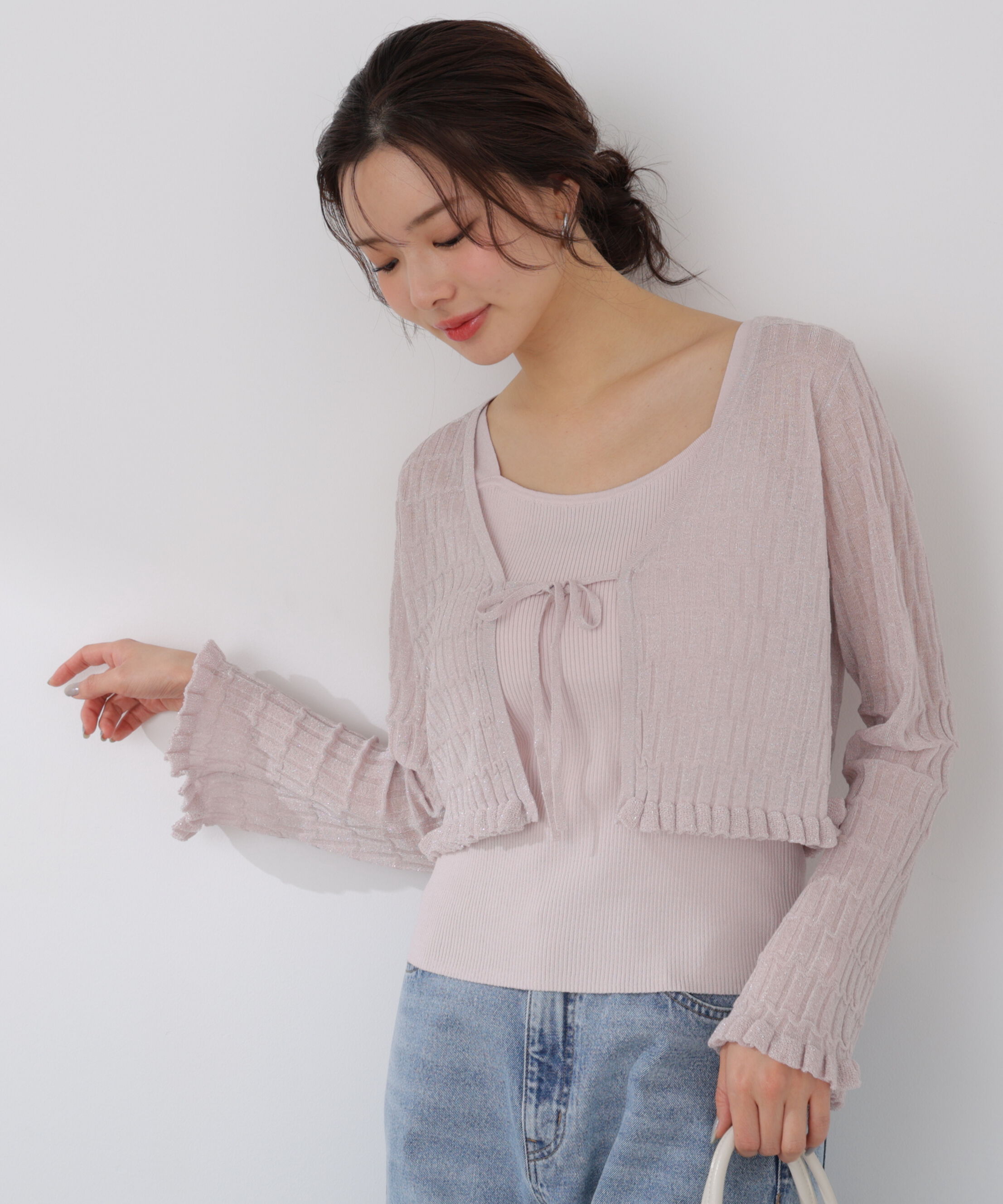 PROPORTION BODY DRESSING「ラメシアーニットアンサンブル 26SS」|ニット・セーター|