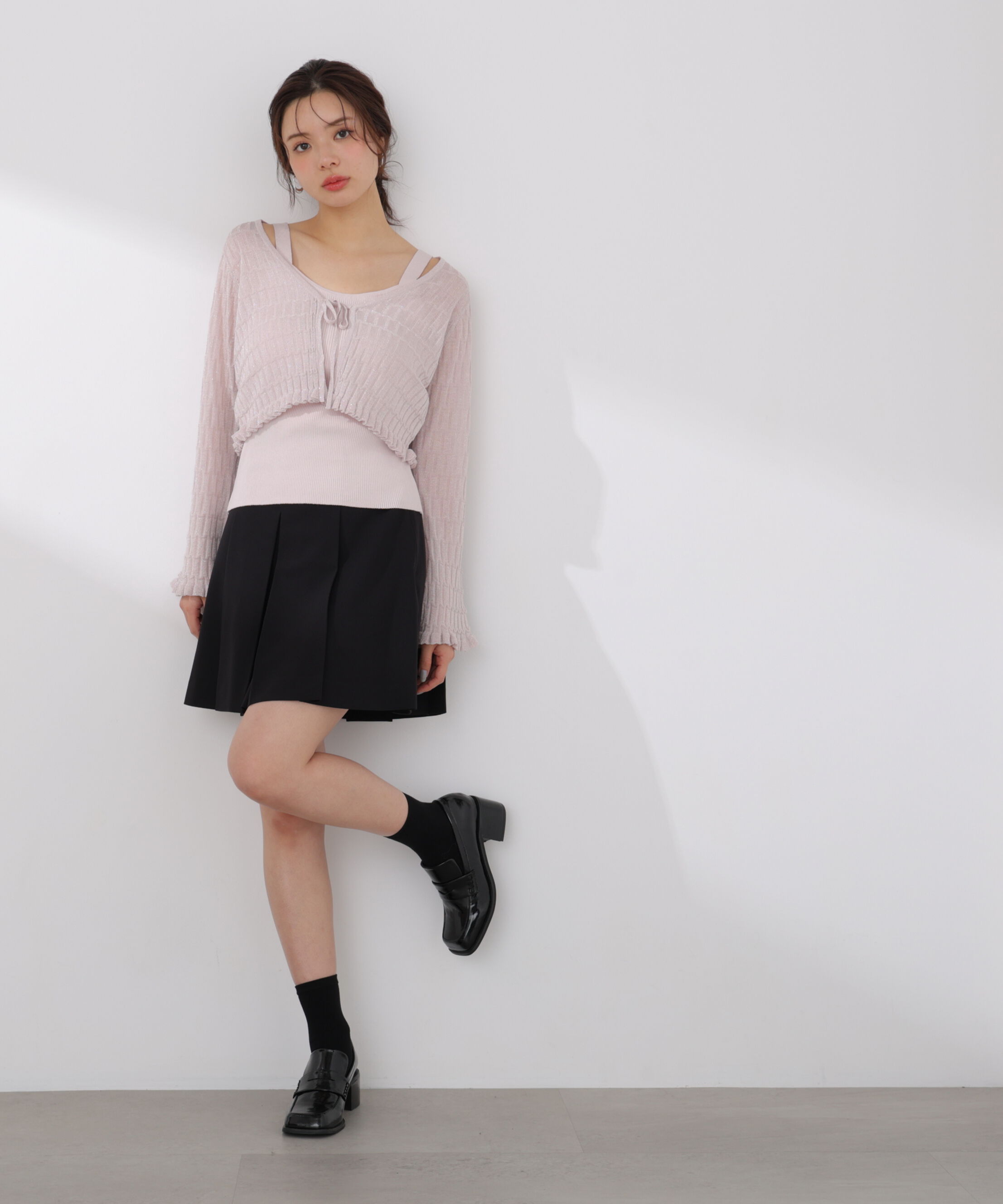 PROPORTION BODY DRESSING「＜加藤栞さん着用＞＜EDIT COLOGNE＞タックミニスカート」|スカート|