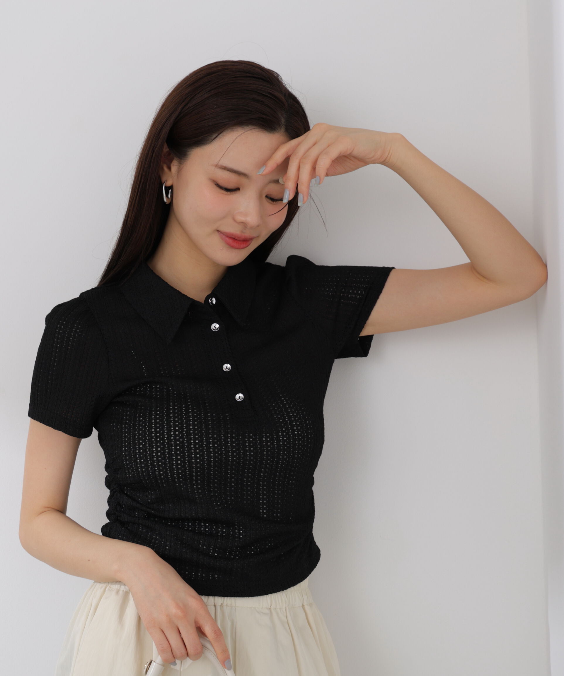 PROPORTION BODY DRESSING「〈EDIT COLOGNE〉レーススキッパートップス」|Tシャツ・カットソー|