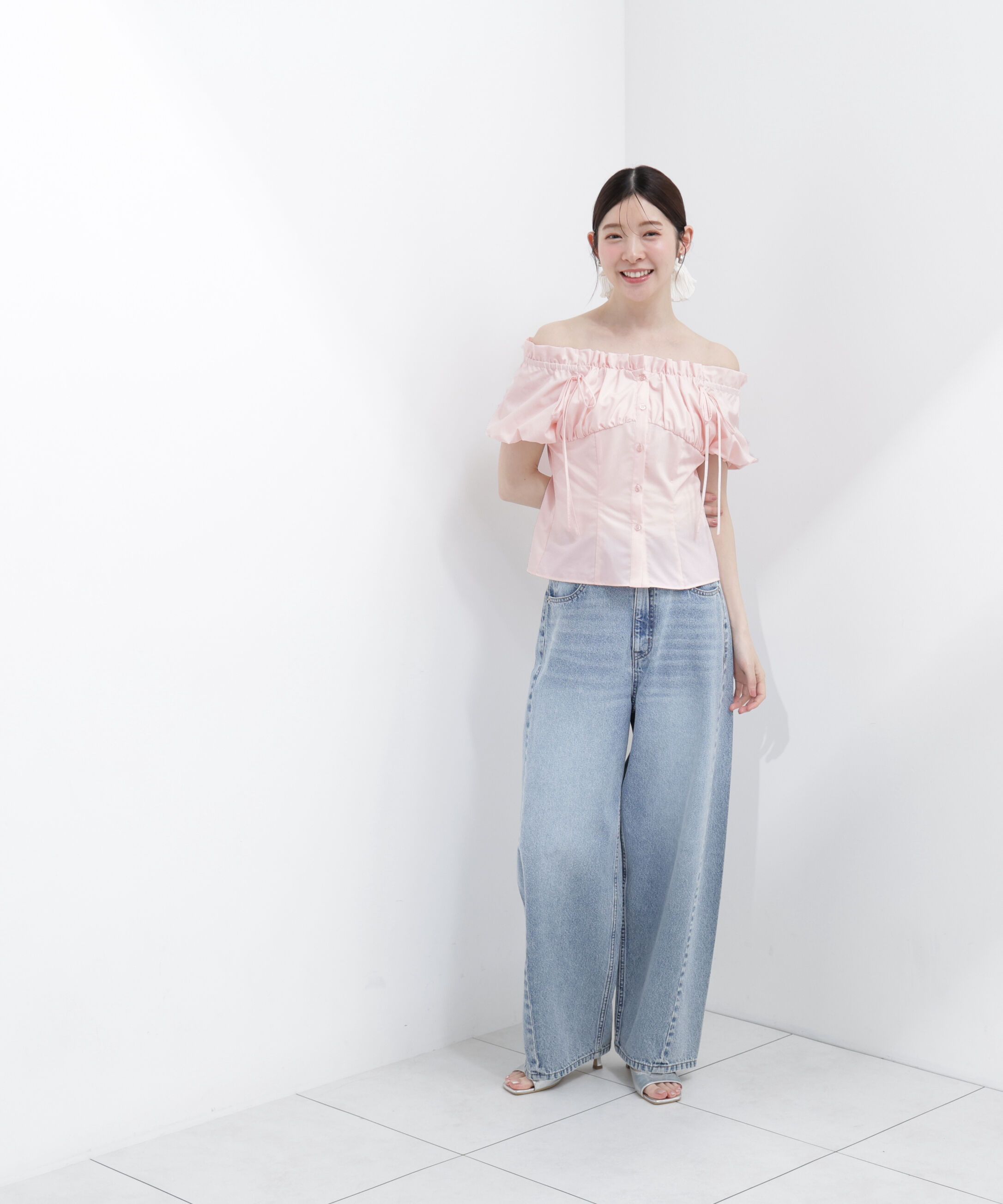 PROPORTION BODY DRESSING「コラボオフショルリボンブラウス」|シャツ・ブラウス|