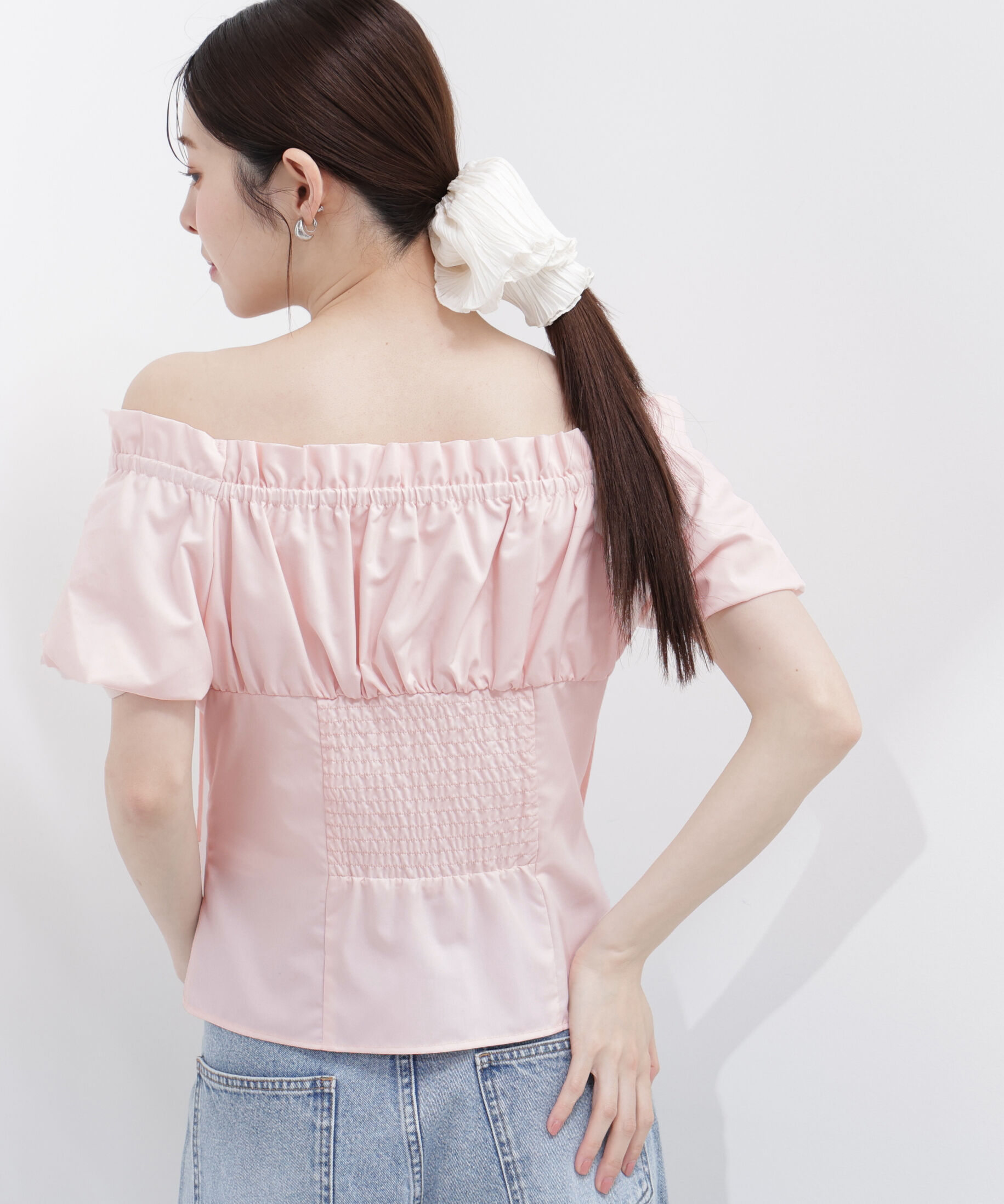 PROPORTION BODY DRESSING「コラボオフショルリボンブラウス」|シャツ・ブラウス|
