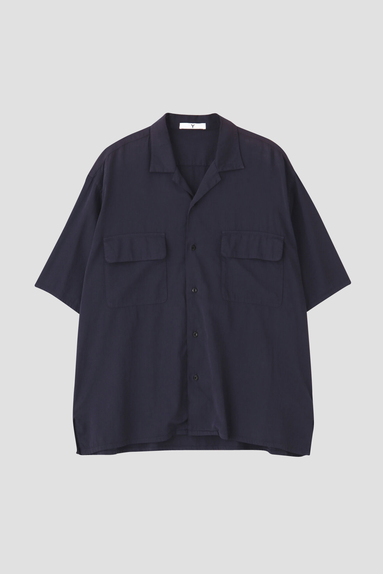 YLEVE 「Ｙ / ORGANIC COTTON WASHER SATIN OPEN COLLAR SHIRT」|シャツ・ブラウス|