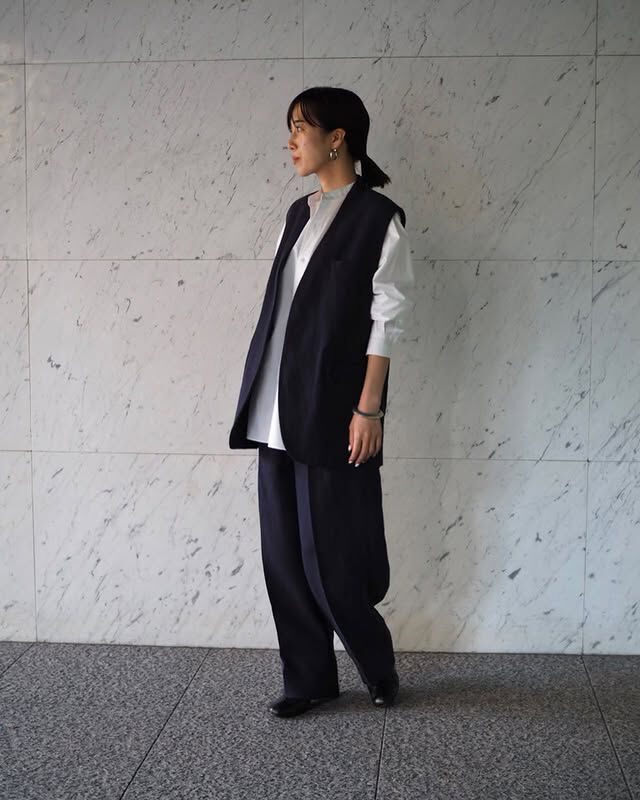 YLEVE 「YLEVE / LINEN DOUBLE CLOTH NO SLEEVE JACKET」|その他|