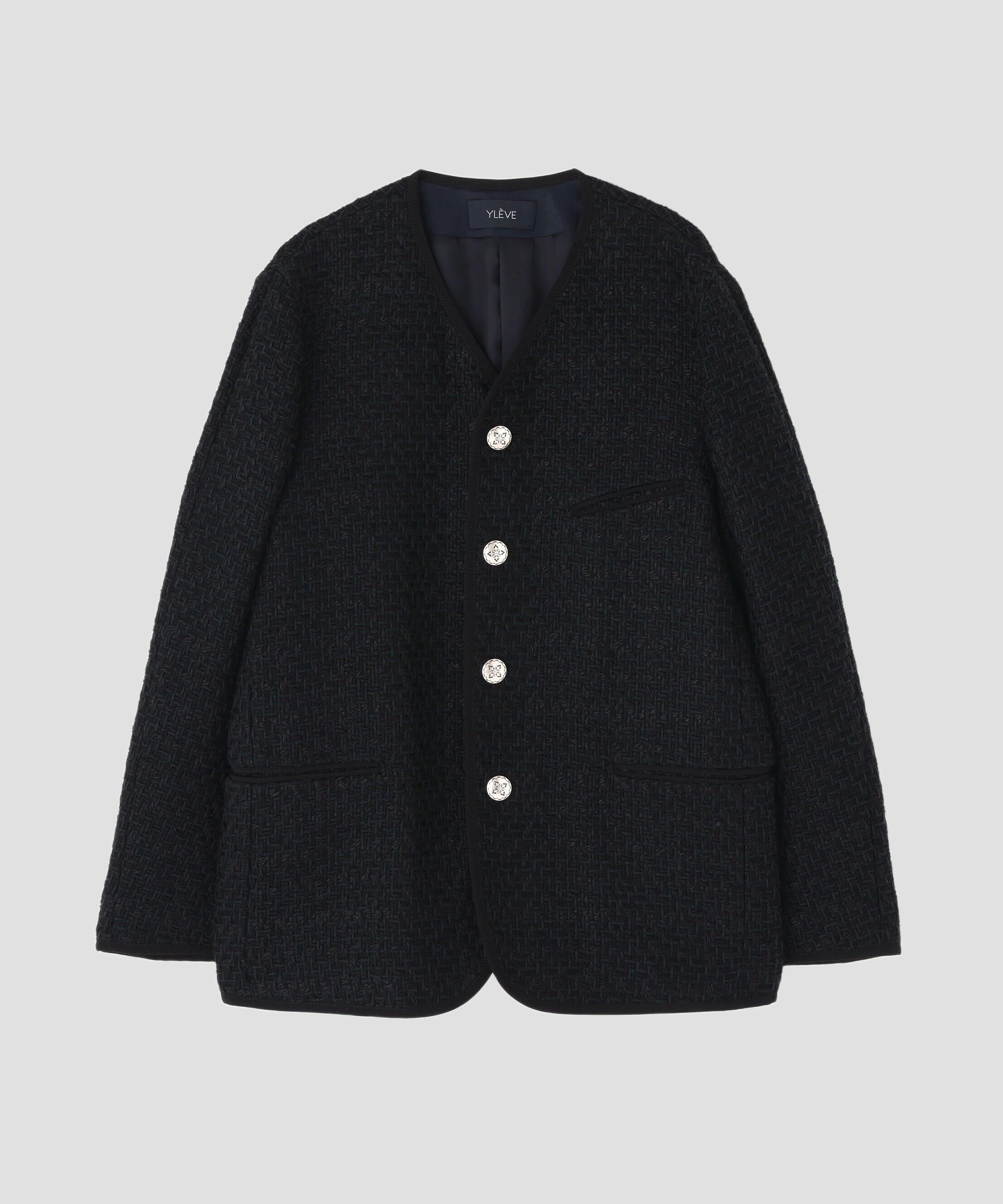 YLEVE 「YLEVE / COTTON LINEN TWEED JACKET」|その他|ネイビー