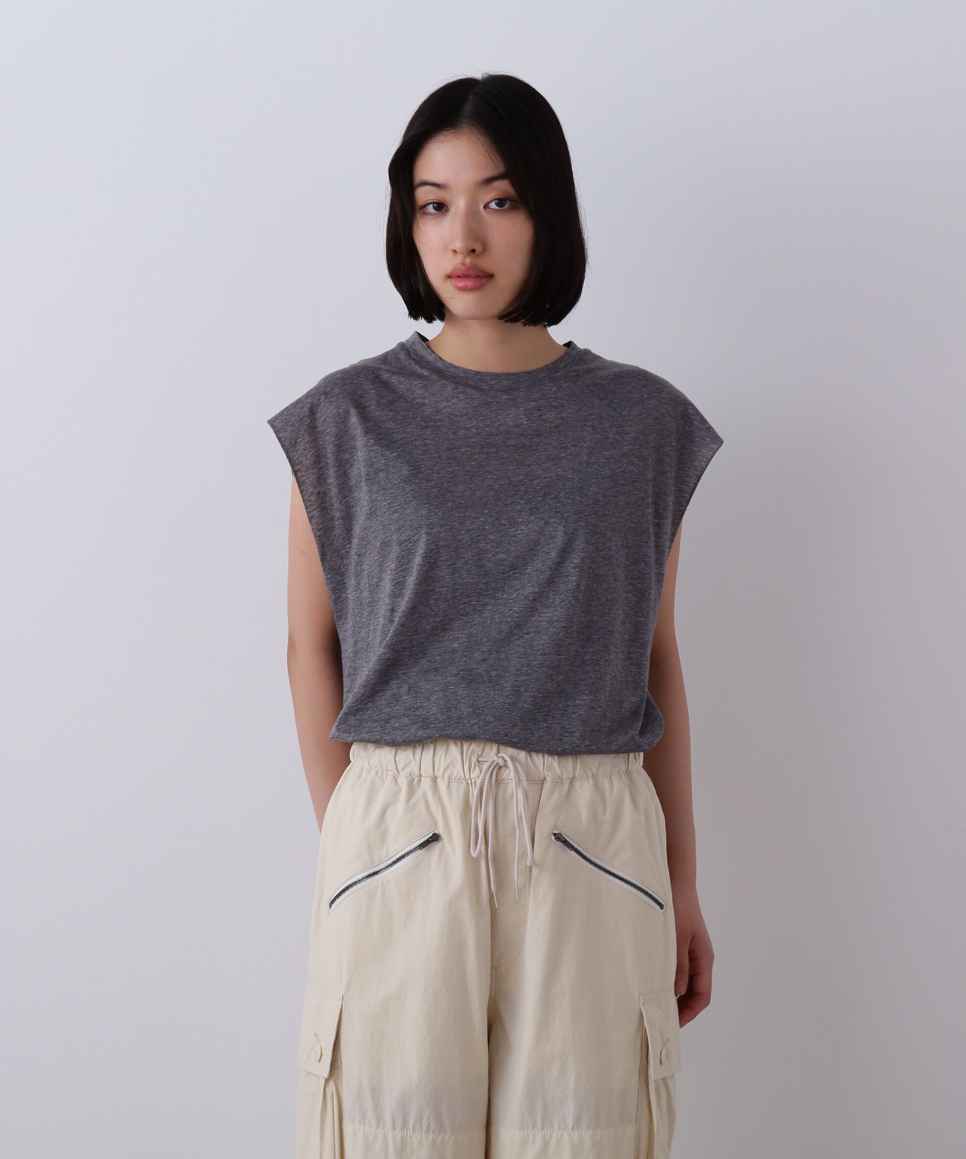 YLEVE 「YLEVE / COTTON SHEER JERSEY SLEEVELESS」|Tシャツ・カットソー|