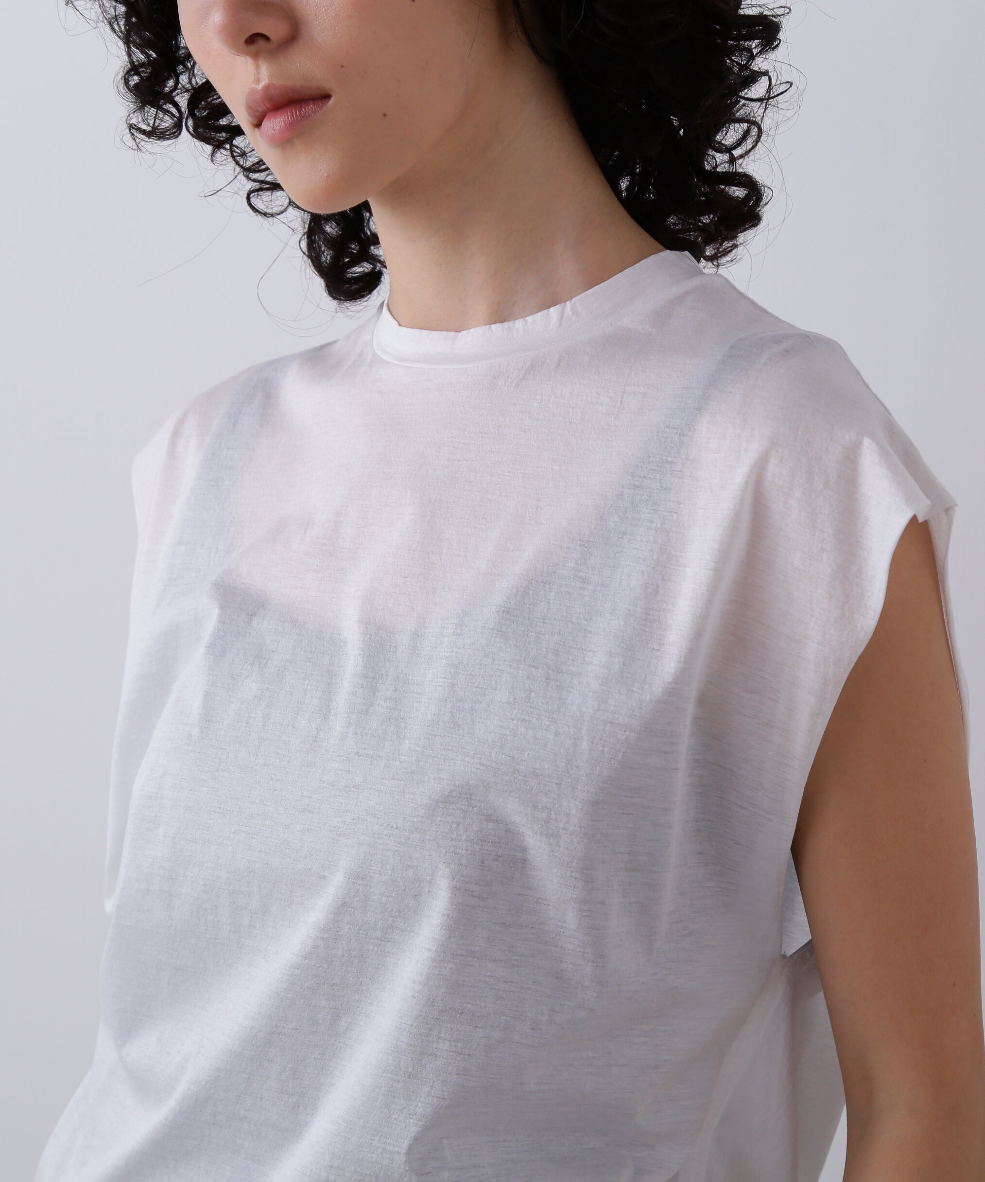 YLEVE 「YLEVE / COTTON SHEER JERSEY SLEEVELESS」|Tシャツ・カットソー|