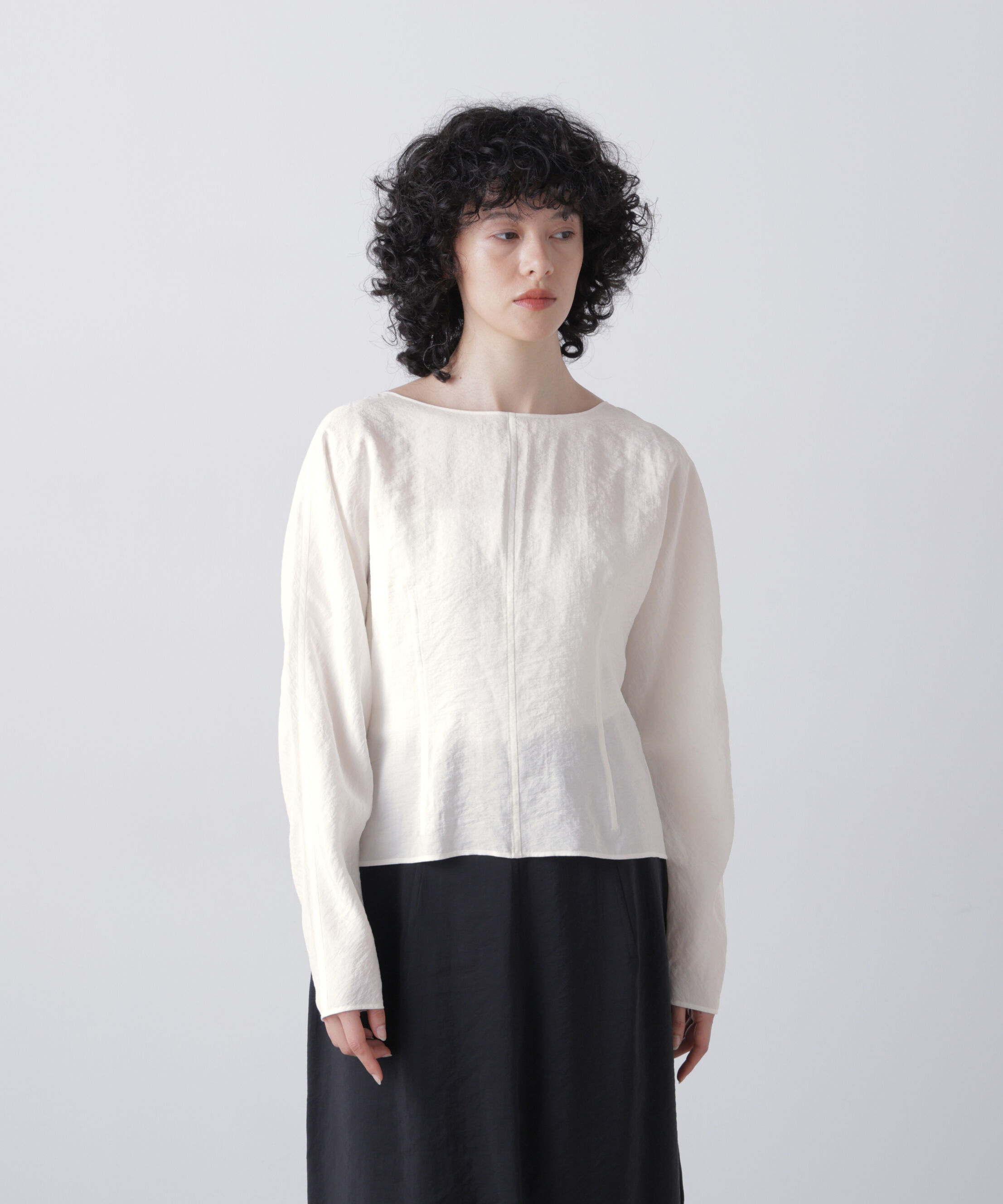 YLEVE 「YLEVE / RAYON-POLYESTER BROAD BLOUSE」|シャツ・ブラウス|WHITE
