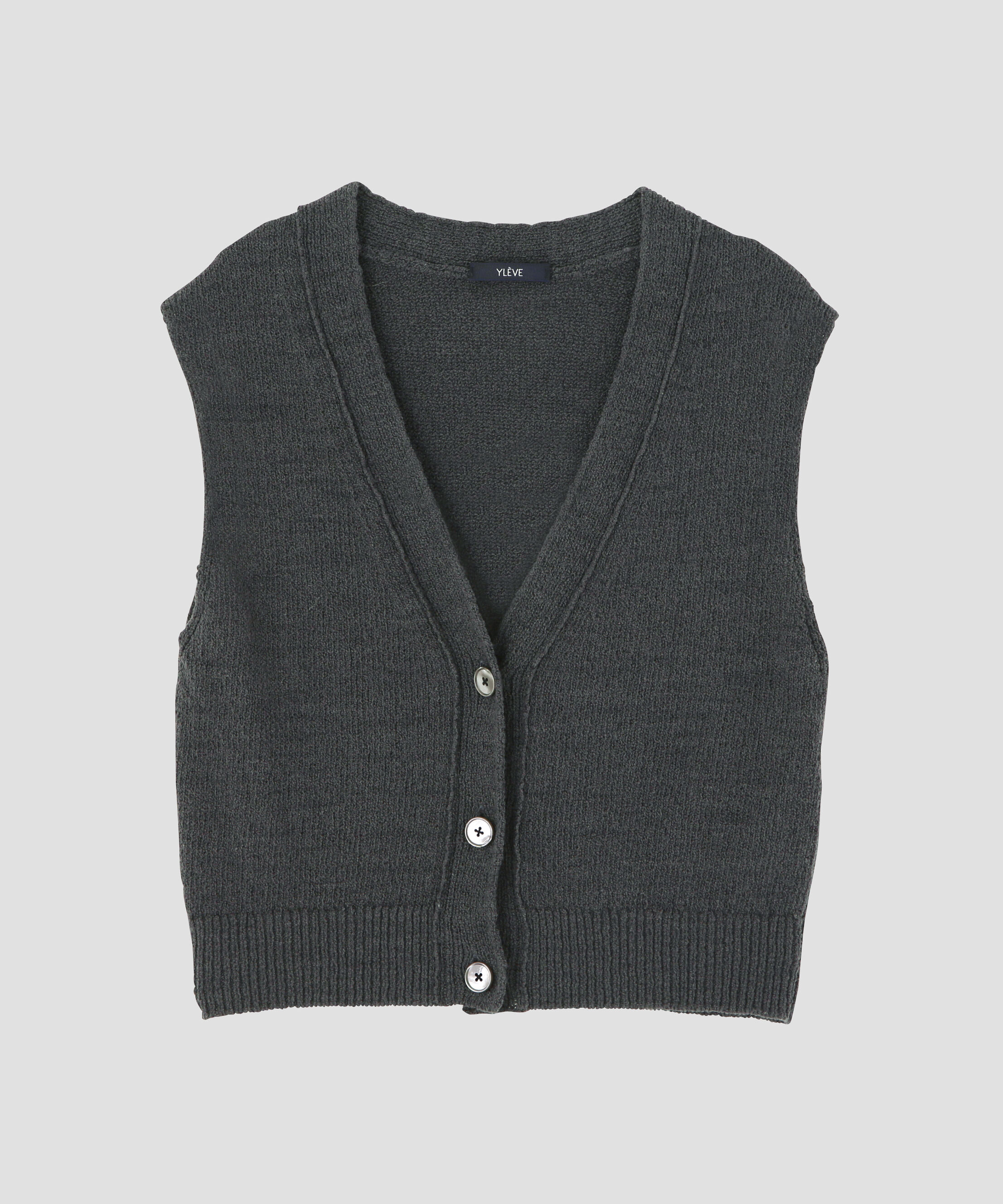 YLEVE 「YLEVE / COTTON BOUCLE KNIT VEST」|ニット・セーター|