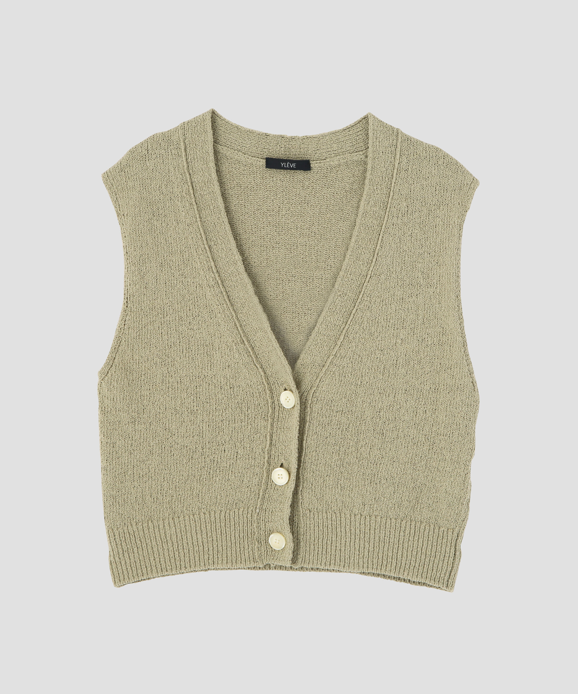 YLEVE 「YLEVE / COTTON BOUCLE KNIT VEST」|ニット・セーター|