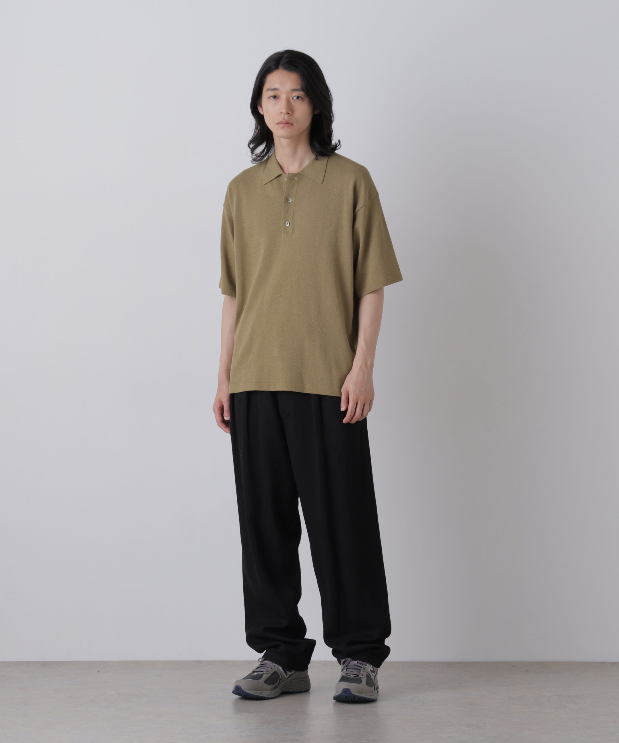YLEVE 「YLEVE / WASHI COTTON PAPER KNIT POLO」|ニット・セーター|