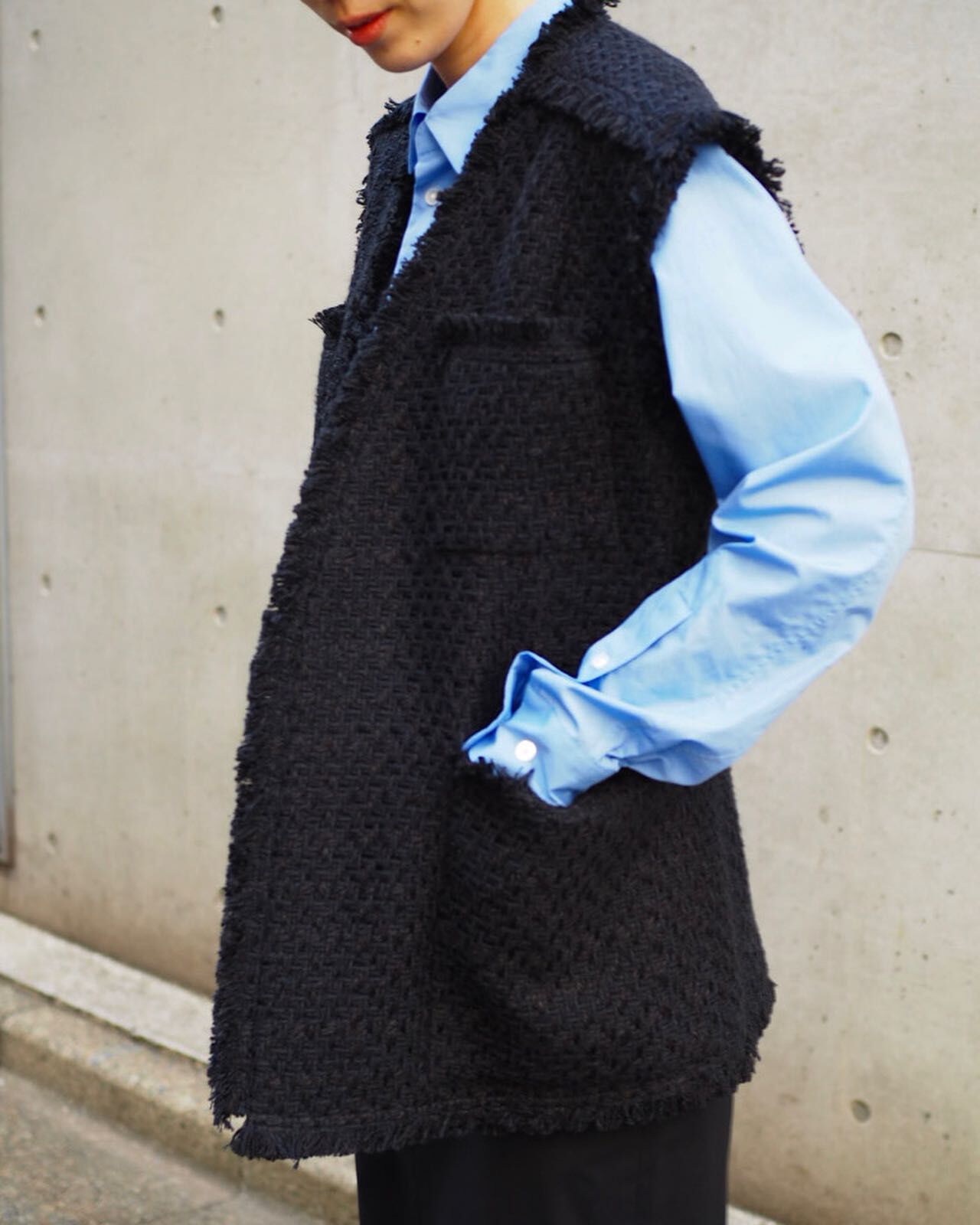 YLEVE 「YLEVE / COTTON LINEN TWEED NO SLEEVE JACKET」|その他|