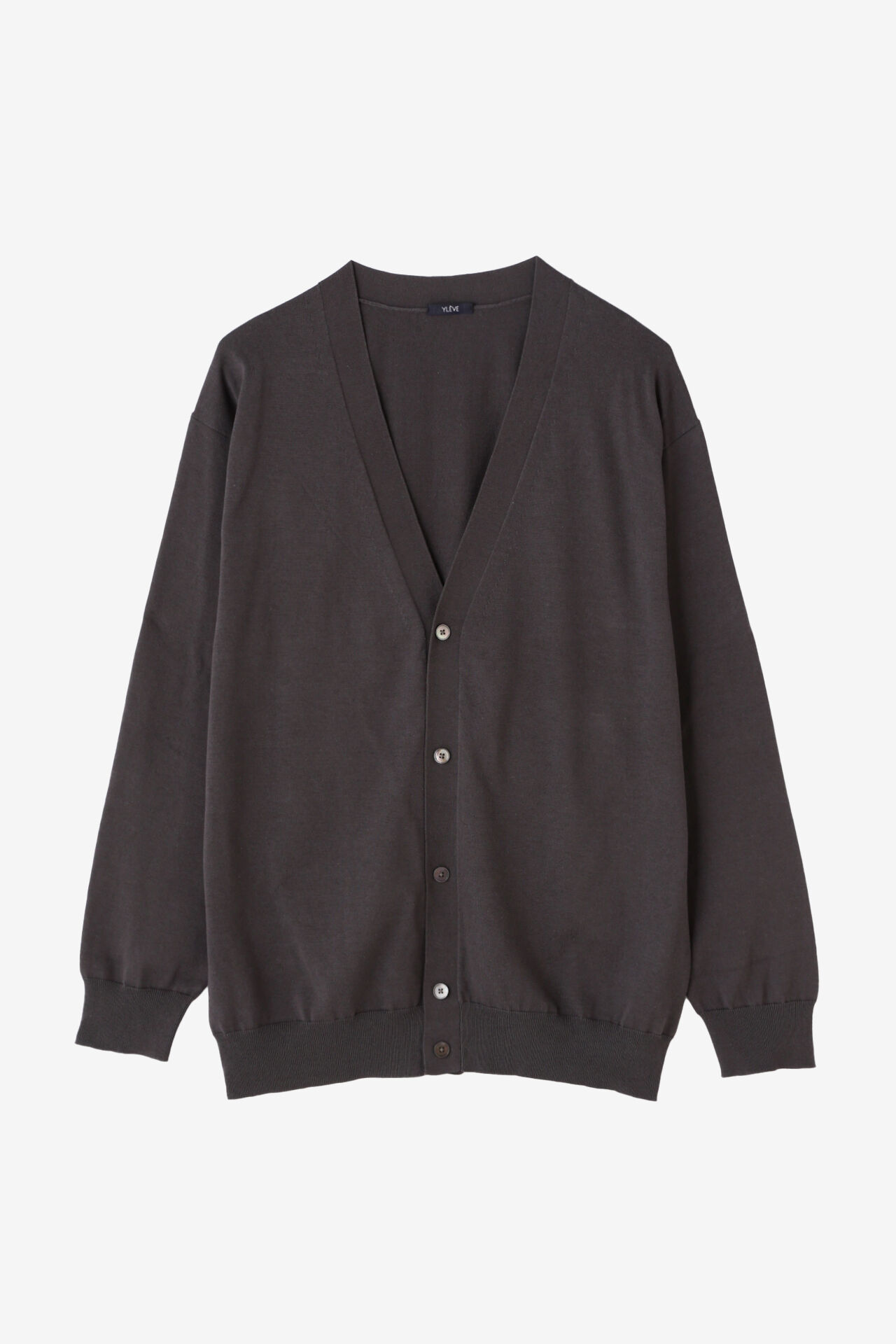 YLEVE 「YLEVE / ELS GIZA COTTON KN CD」|ニット・セーター|グレー