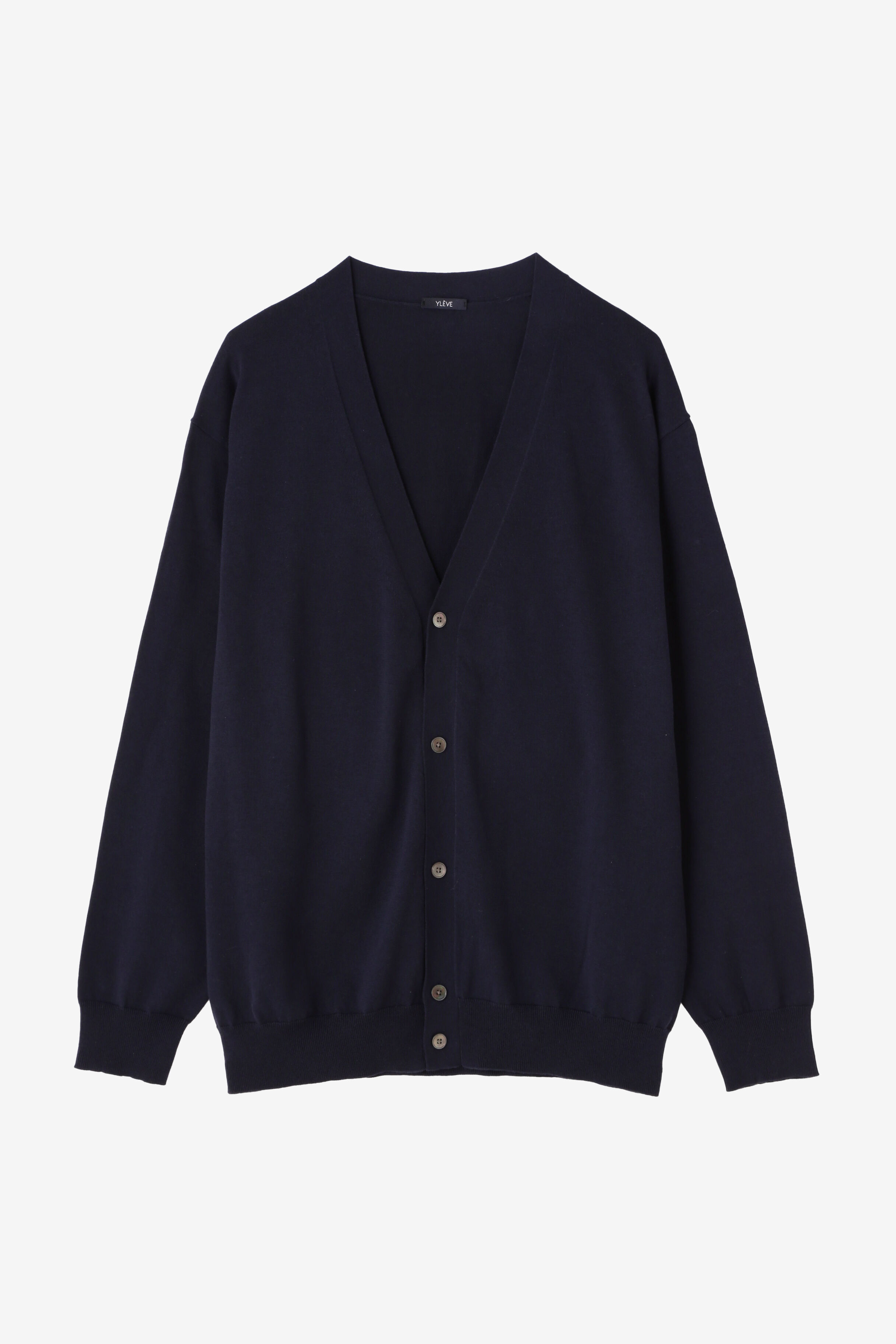 YLEVE 「YLEVE / ELS GIZA COTTON KN CD」|ニット・セーター|ネイビー