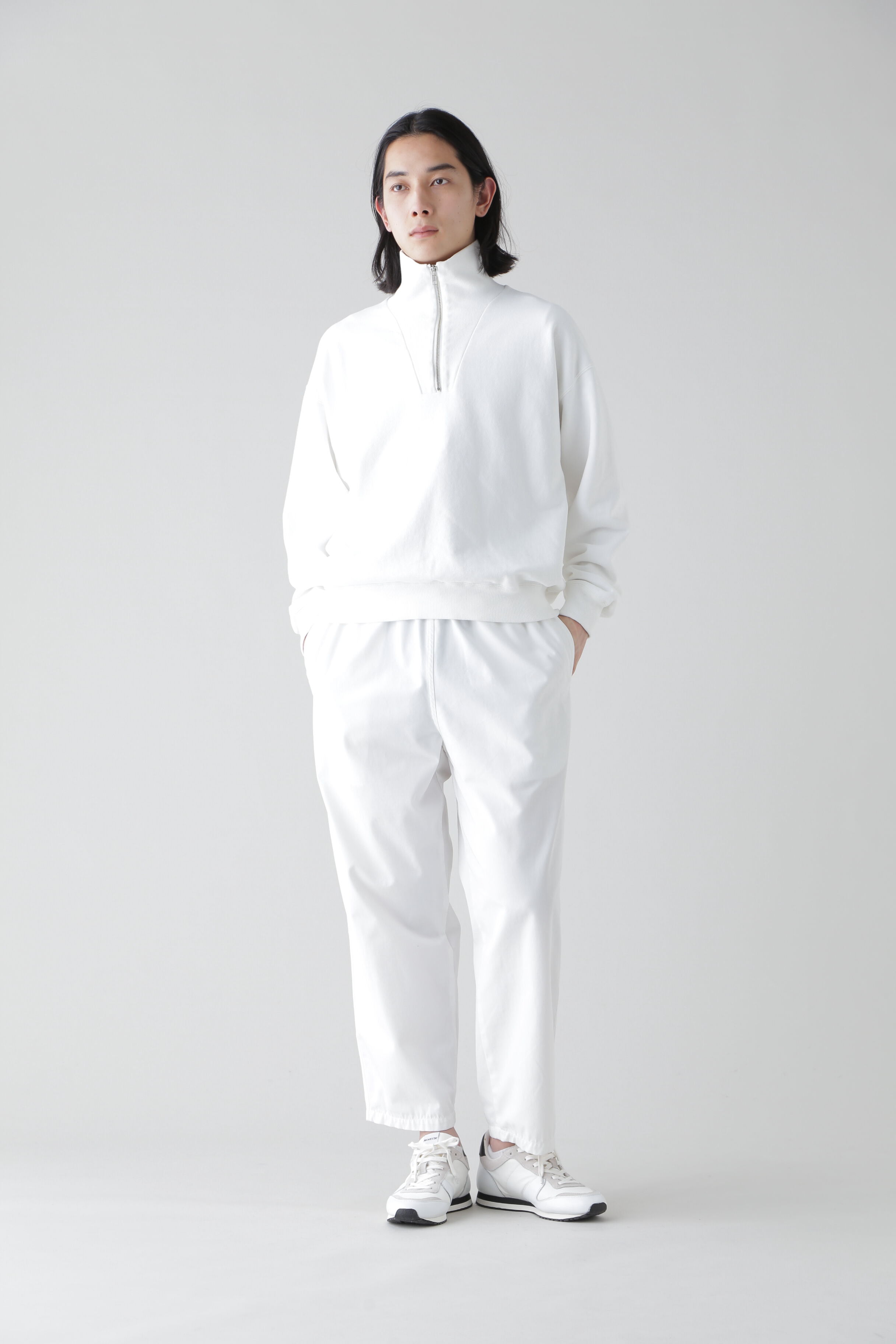 YLEVE 「Ｙ / ORGANIC COTTON BLEND HEAVY WEIGHT FLEECE HALF ZIP」|Tシャツ・カットソー|