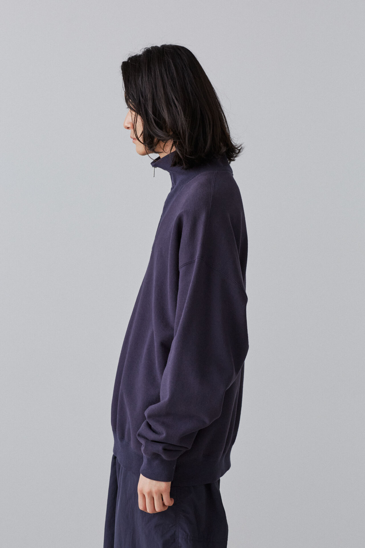 YLEVE 「Ｙ / ORGANIC COTTON BLEND HEAVY WEIGHT FLEECE HALF ZIP」|Tシャツ・カットソー|