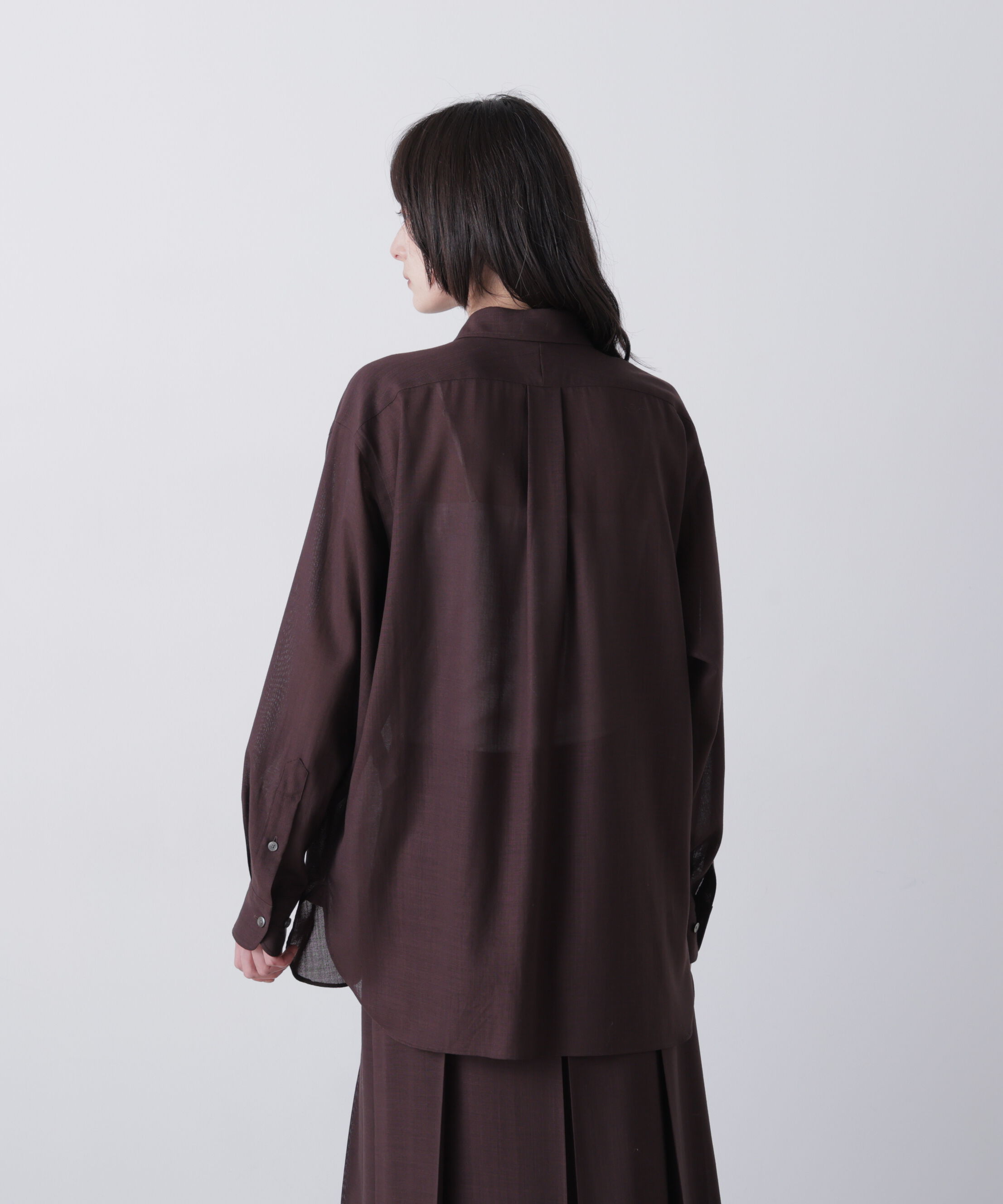 YLEVE 「YLEVE / 2/72 SUPER 100&rsquo;s WOOL HIGH-TWIST VOILE SHIRT」|シャツ・ブラウス|