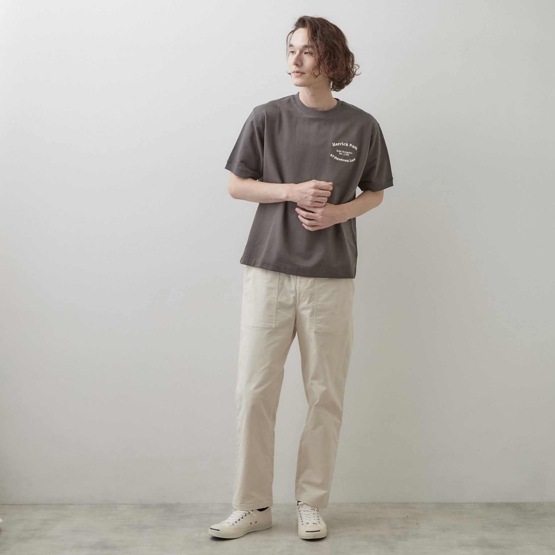Dessin「ロゴ刺繍ミニ裏毛Tシャツ」|Tシャツ・カットソー|