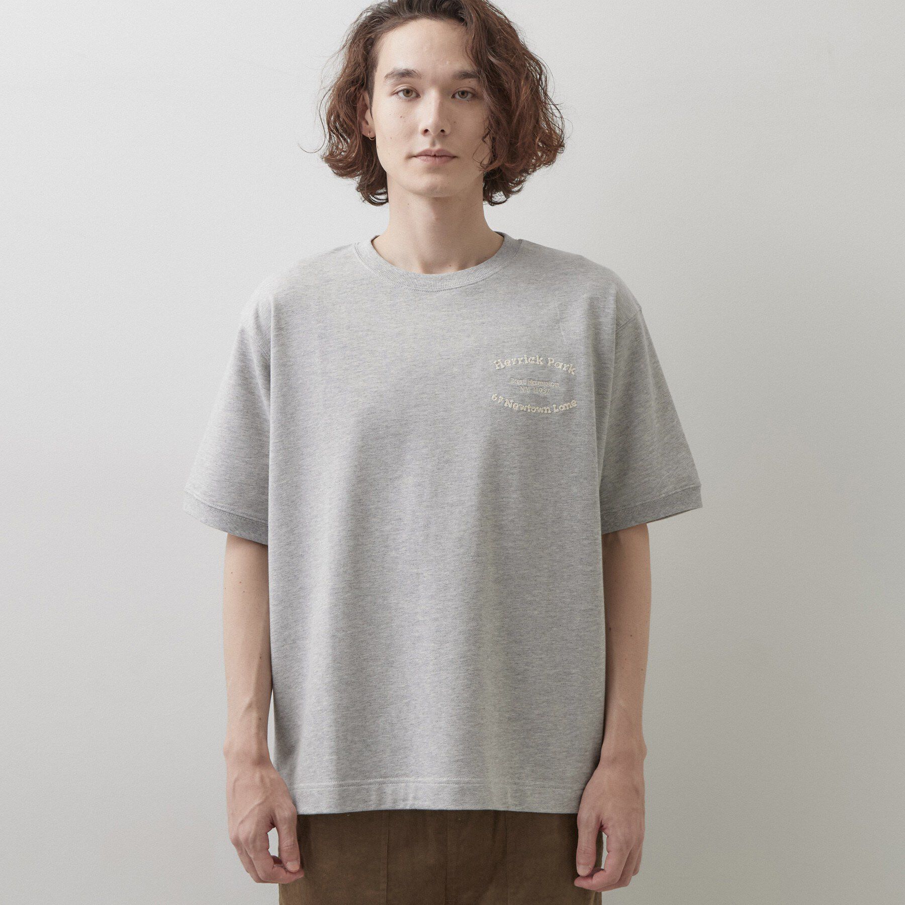 Dessin「ロゴ刺繍ミニ裏毛Tシャツ」|Tシャツ・カットソー|