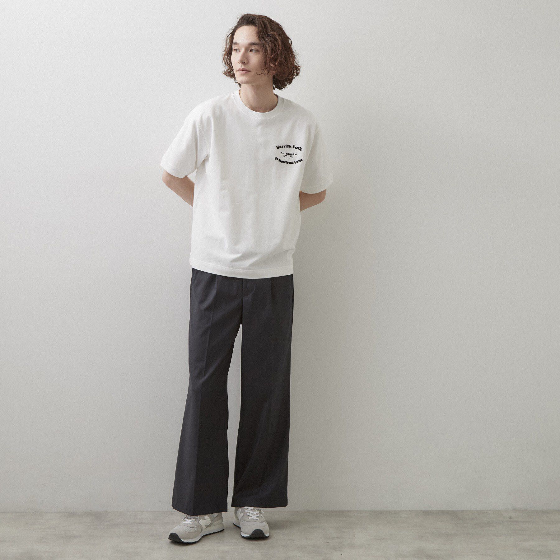 Dessin「ロゴ刺繍ミニ裏毛Tシャツ」|Tシャツ・カットソー|