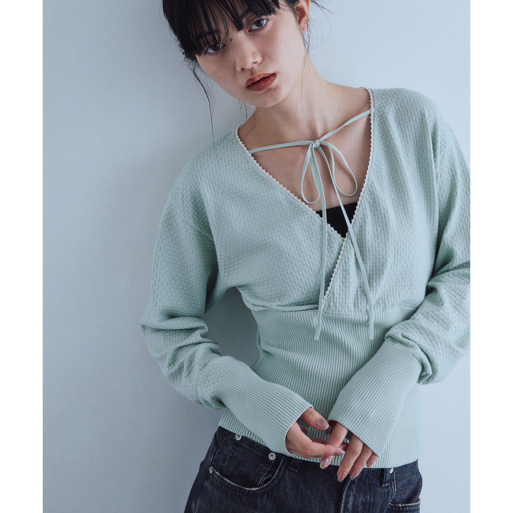 CODE A「intimate wrap knit top」|ニット・セーター|