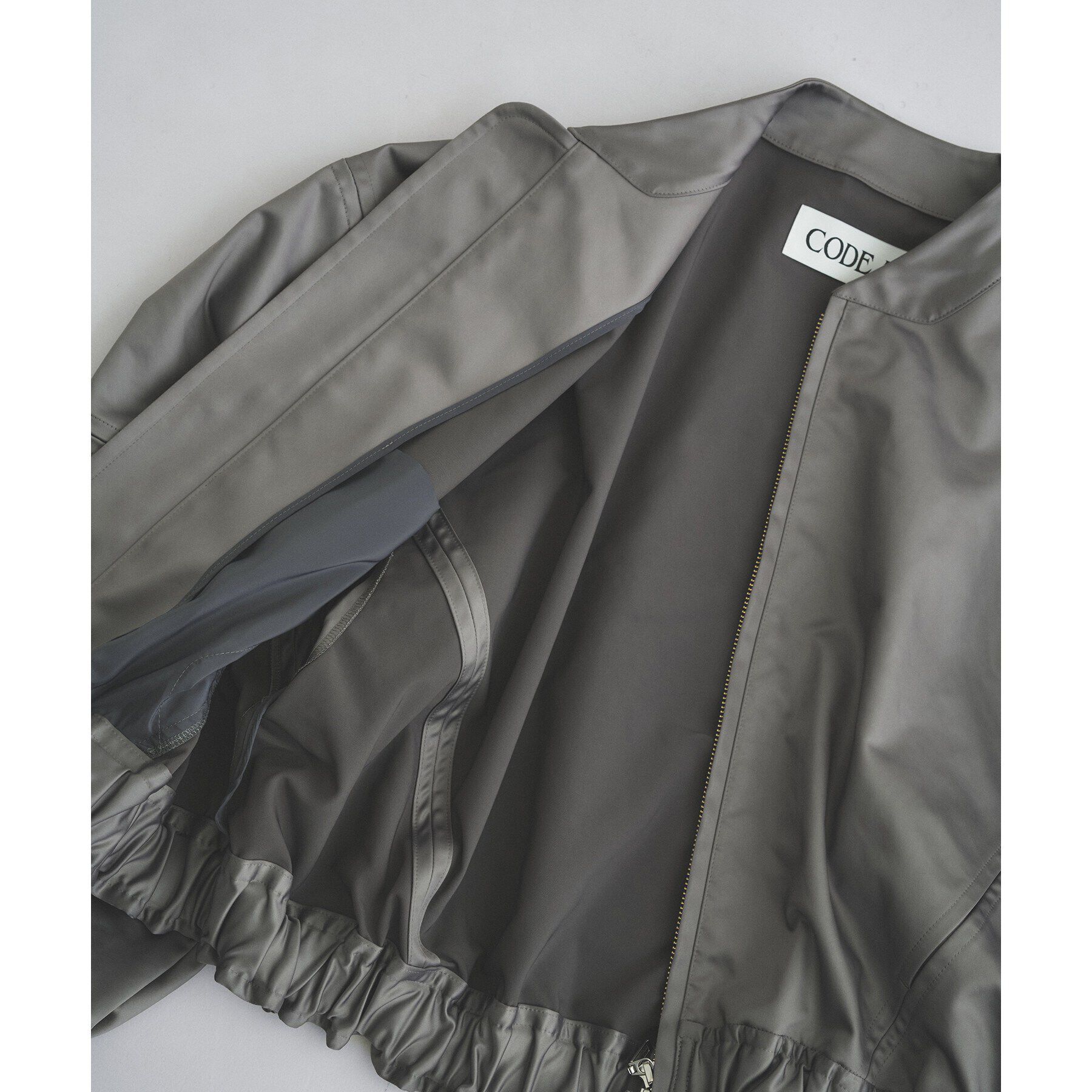 CODE A「【Re】satin bomber jacket」|ブルゾン・スタジャン|