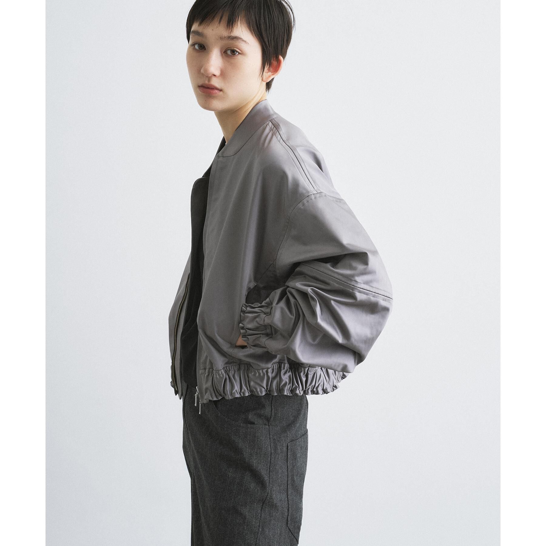 CODE A「【Re】satin bomber jacket」|ブルゾン・スタジャン|