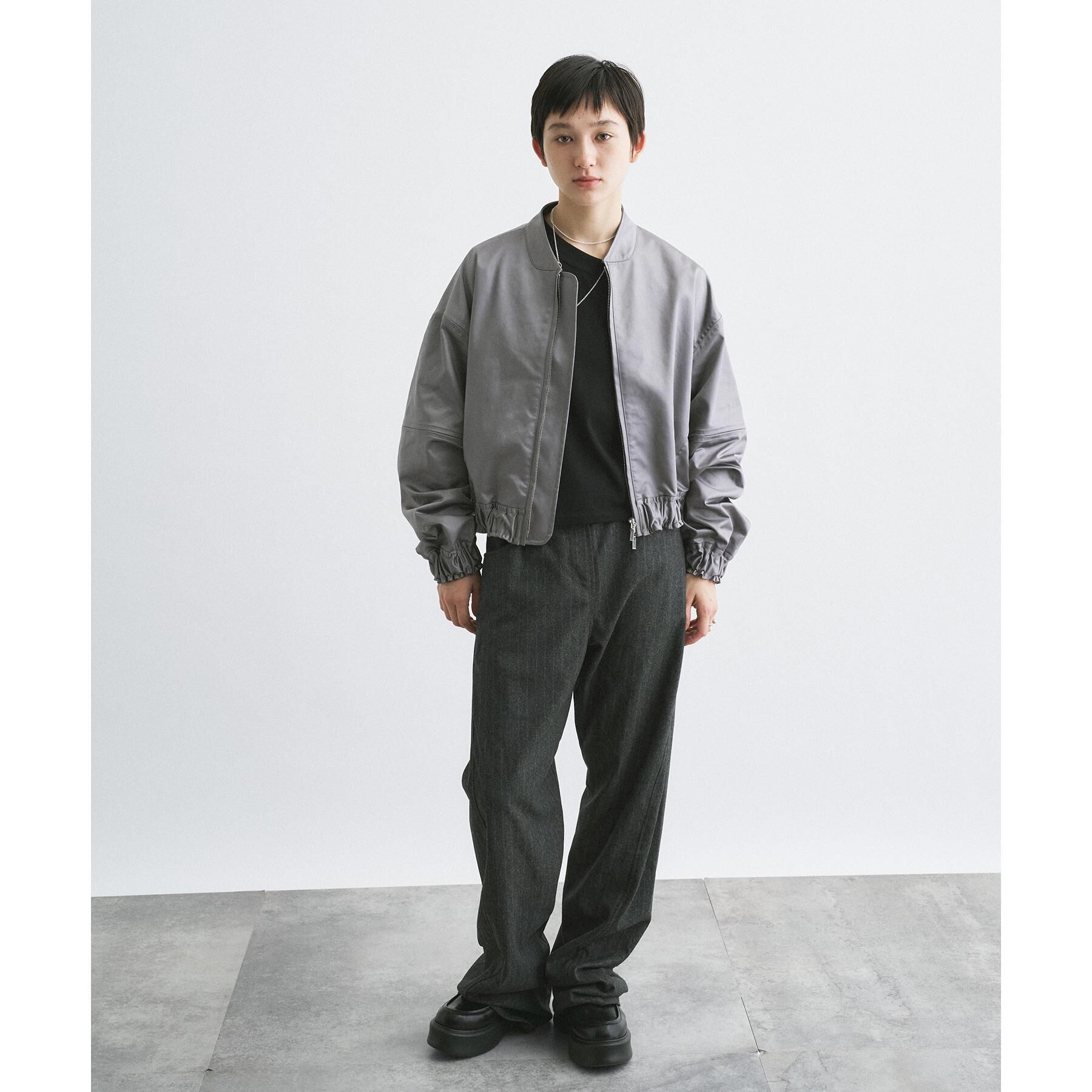 CODE A「【Re】satin bomber jacket」|ブルゾン・スタジャン|